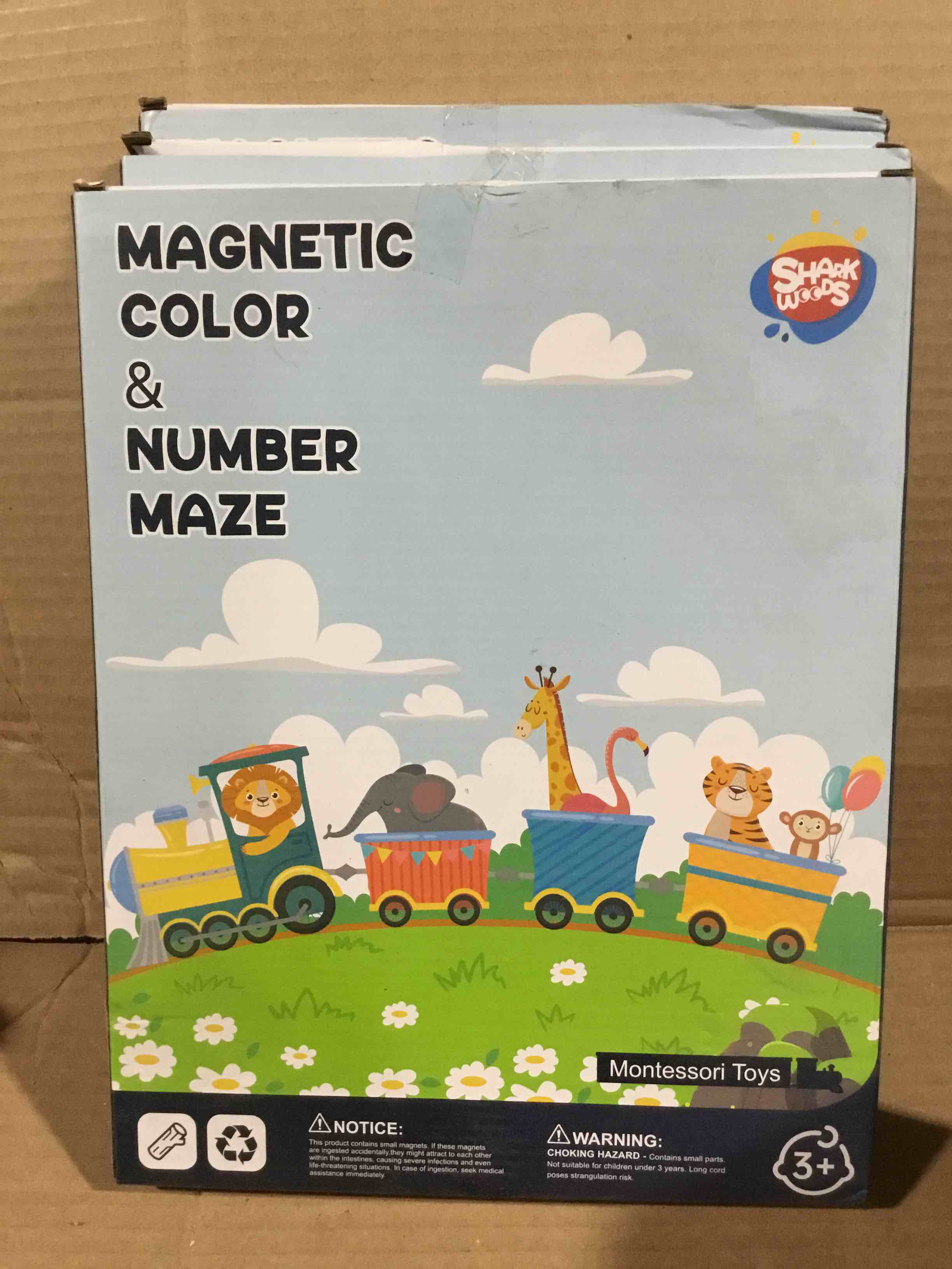 magnetic color & number maze 