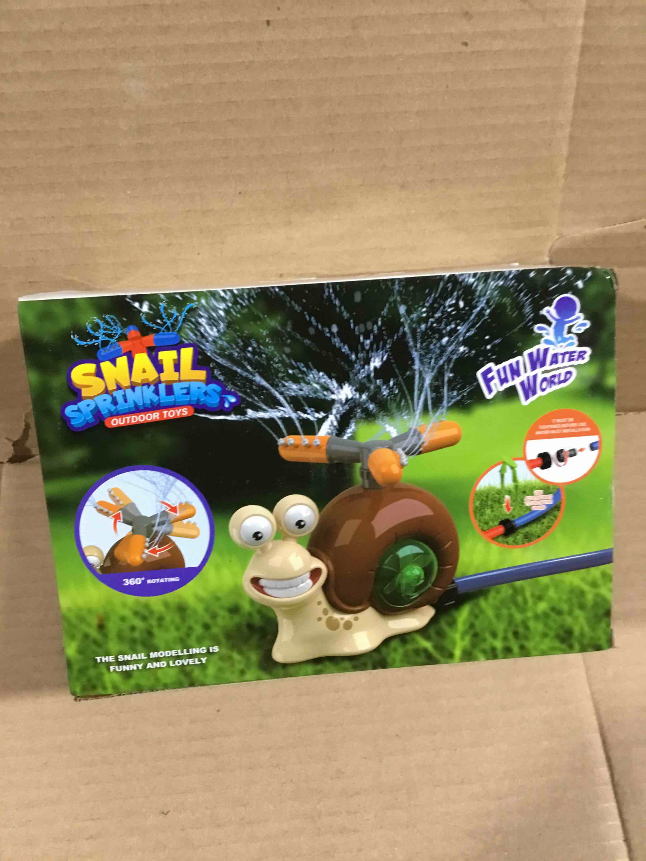Condition photo showing New/Like New for Snail Sprinklers Outdoor Toys Fun Water World 