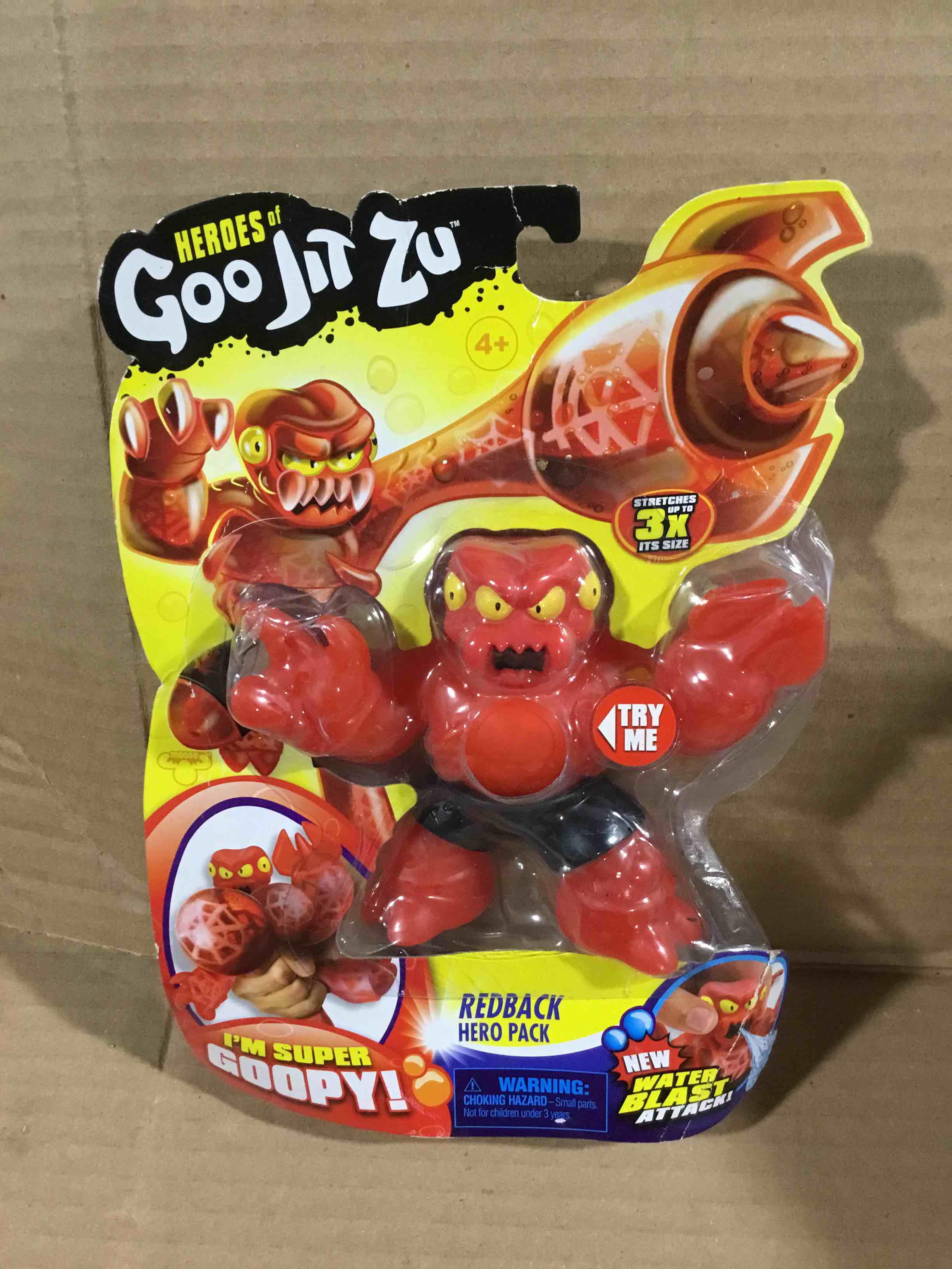 Condition photo showing New/Like New for Heroes of Goo Jit Zu Water Blast  1-Pack Action Figure  Redback the Spider