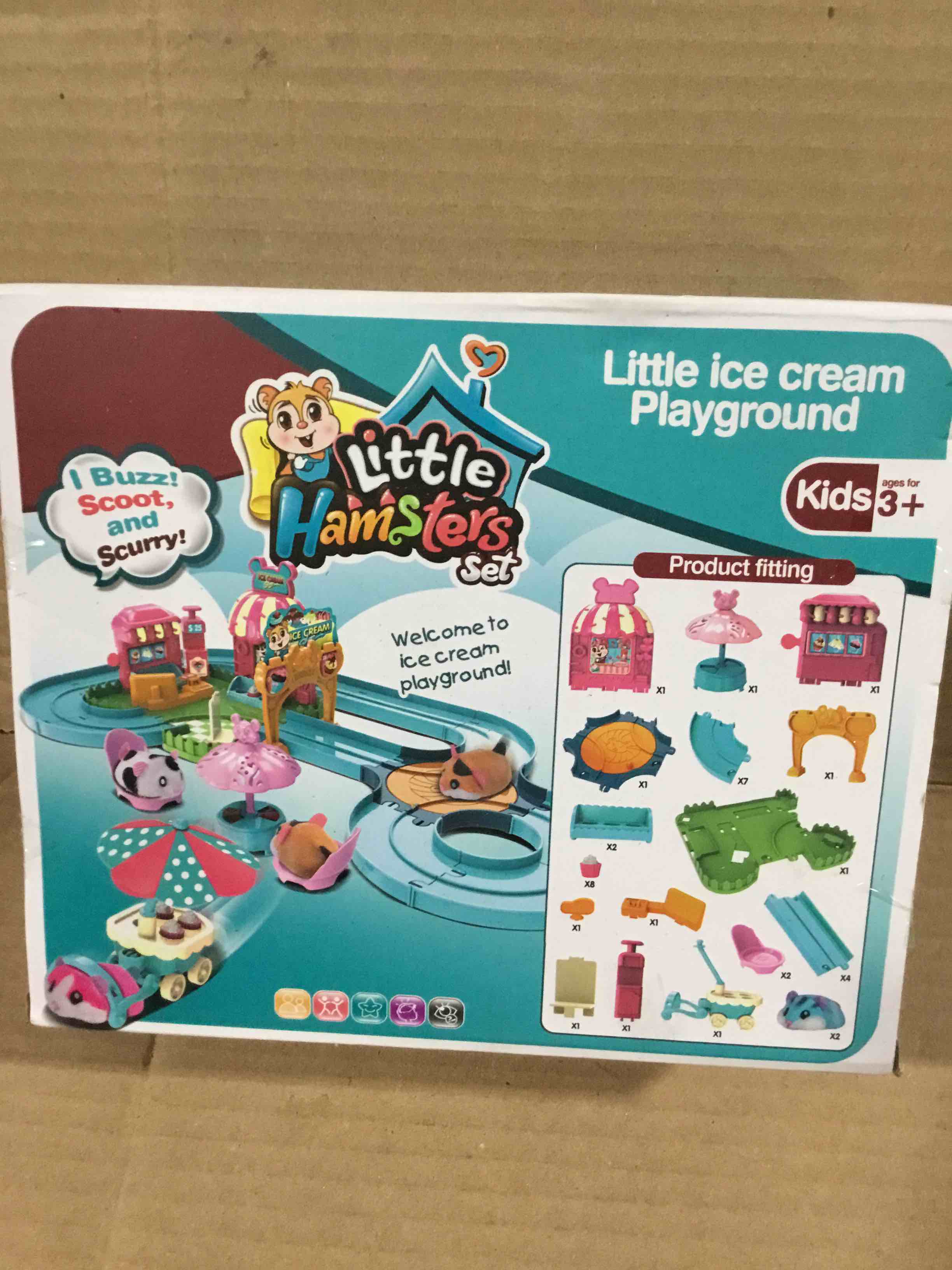 Condition photo showing New/Like New for Little Ice Cream Playground, Little Hamsters Set 