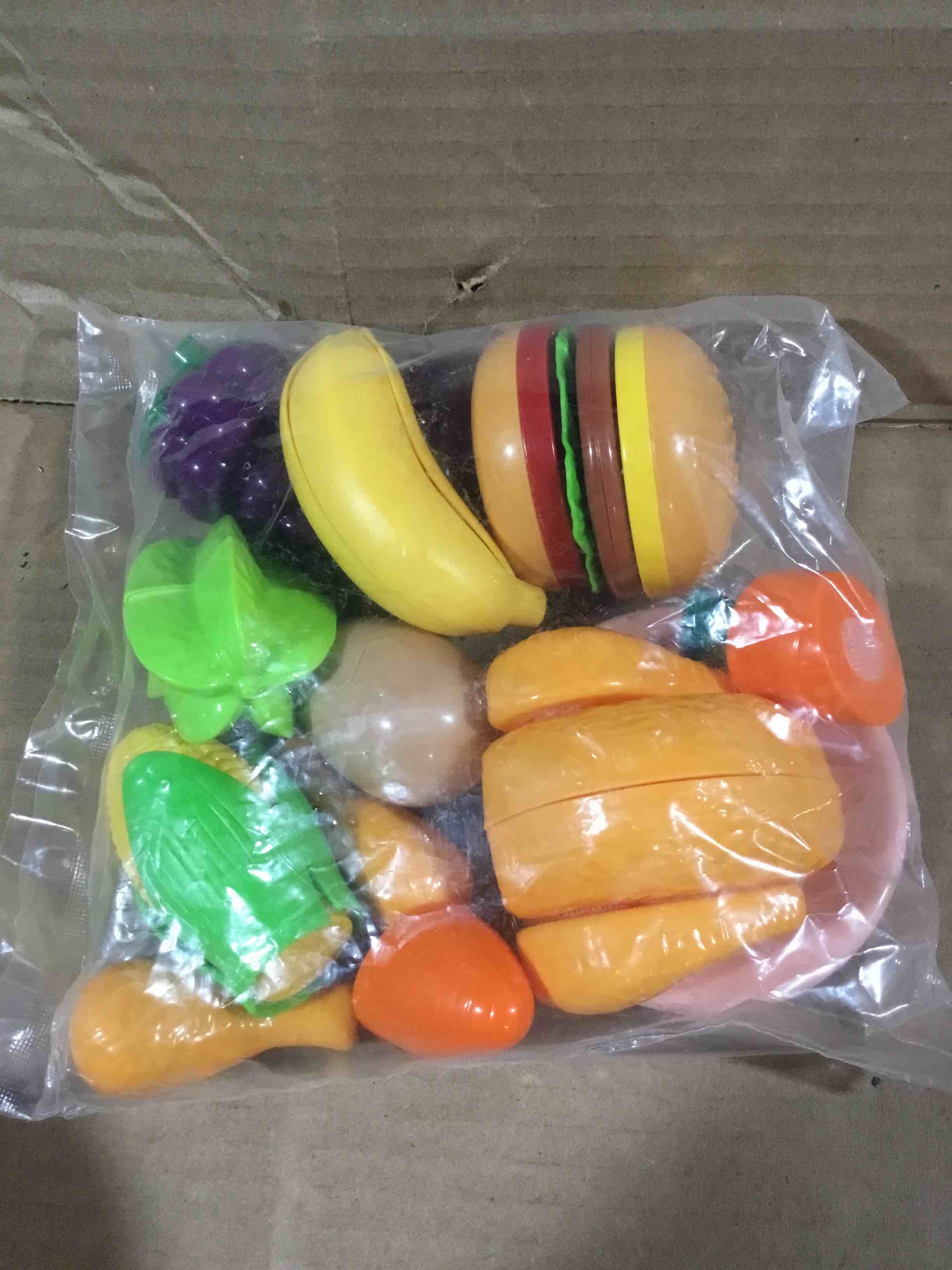 Condition photo showing New/Like New for Food Cutting Toys for Kids Play Food 18PCS/Set Toy Free Fruits Vegetables Toy Play Kitchen Accessories for Girls Boys