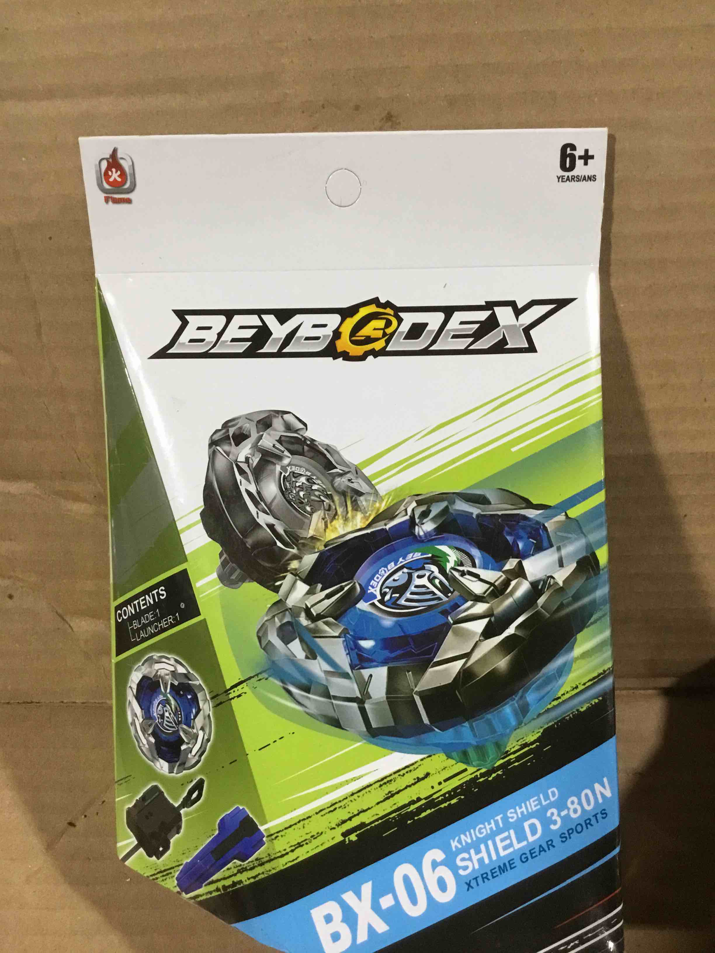 Condition photo showing New/Like New for bey Battling Burst Gyros Tops BX-06 Booster Knightshield +1 Piece Launcher Set Burst quadrive pro Series for Boys Kids Birthday Idea Gift