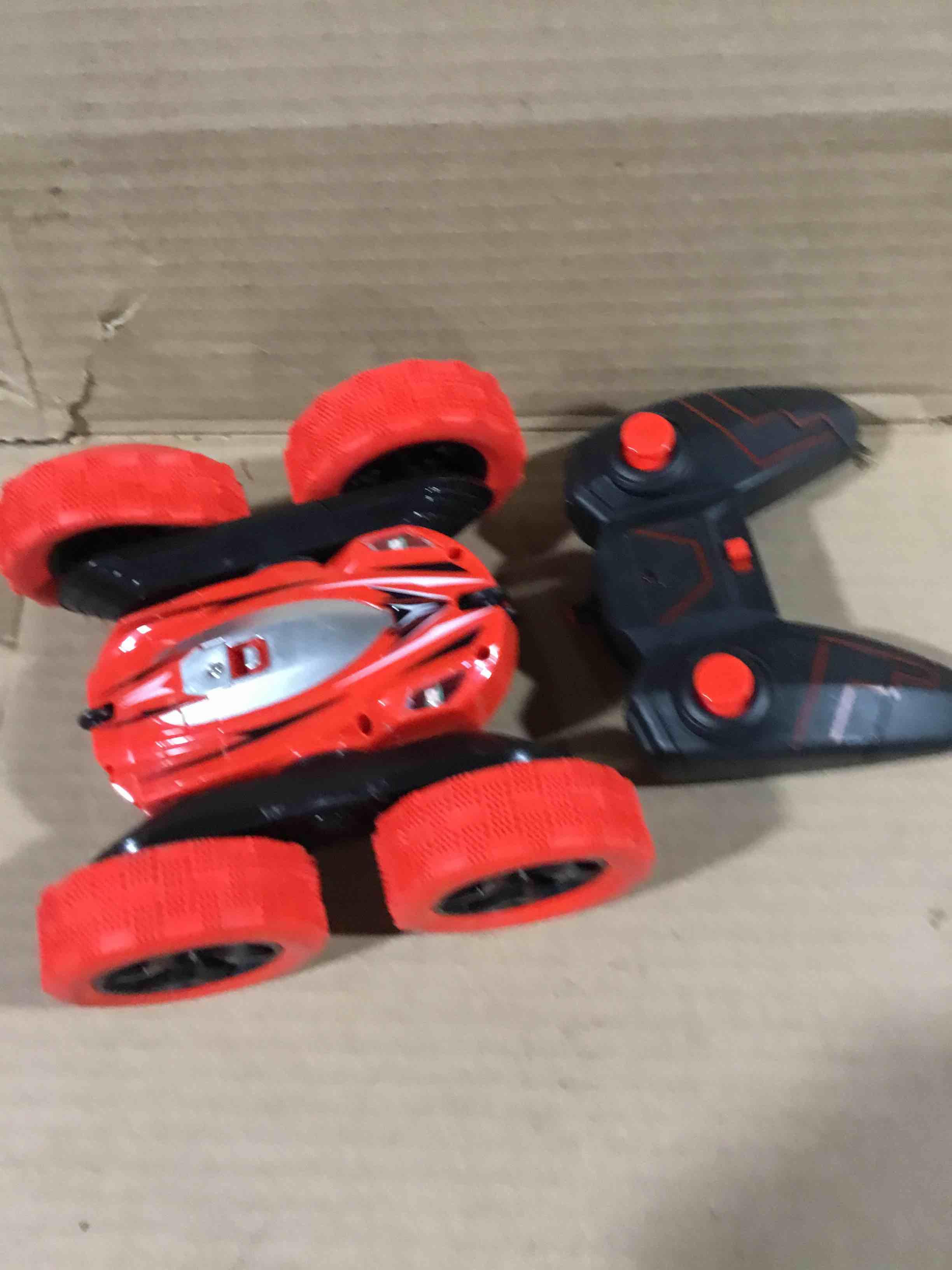 Condition photo showing Good Condition for FREE TO FLY Rc Car Remote Control Toys: 4Wd Stunt Vehicle All Terrain Rechargeable Battery Race Cars for Kids Ages 4-8 Birthday for 6-8 8-12 Year Old Boy Girl Red