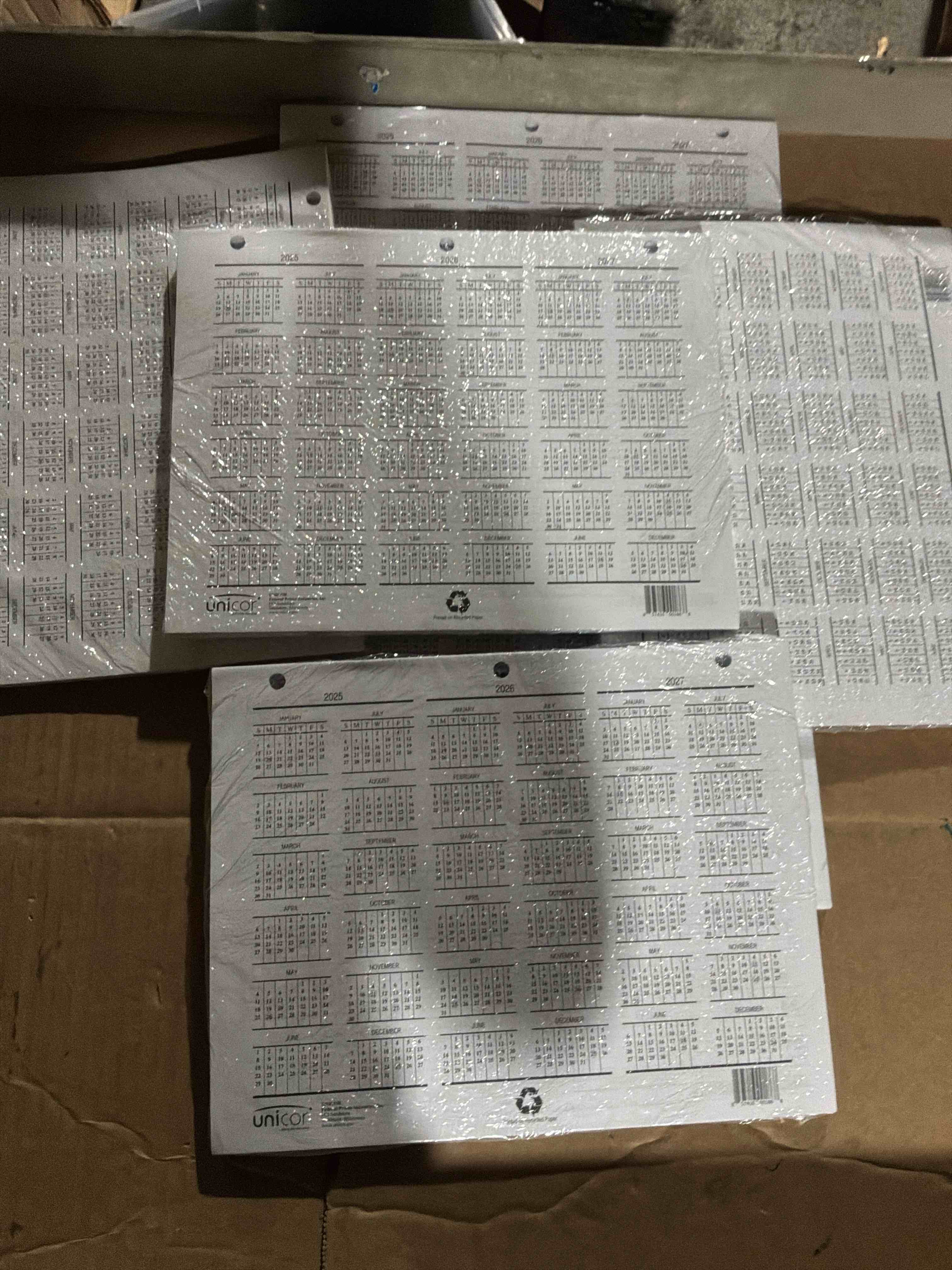 Condition photo showing New/Like New for Unicor Flip Style Activity Schedule Calendar, Monthly, 2026 to 2026, 2 Month Single Page Layout, Letter, 8 1/2" x 11" Sheet Size, Saddle Stitch, White