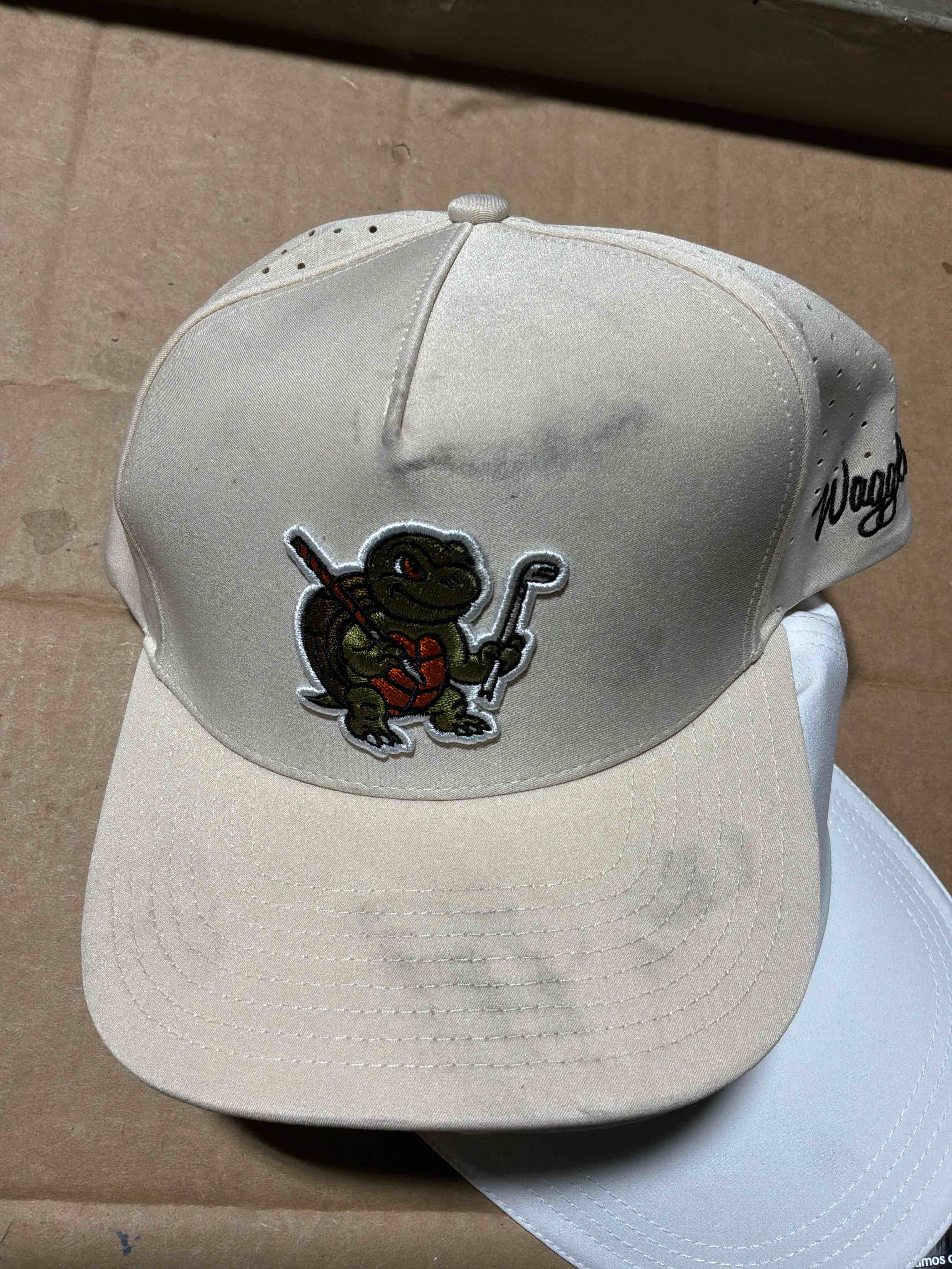 Condition photo showing Good Condition for Backless Baseball Hat - All In Motion™ White: Lightweight Adjustable Woven UPF 50+