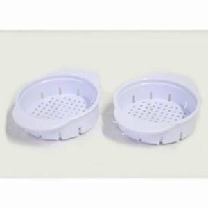 Condition photo showing New/Like New for Plastic Can Colander/Strainer in White - Set of 6 