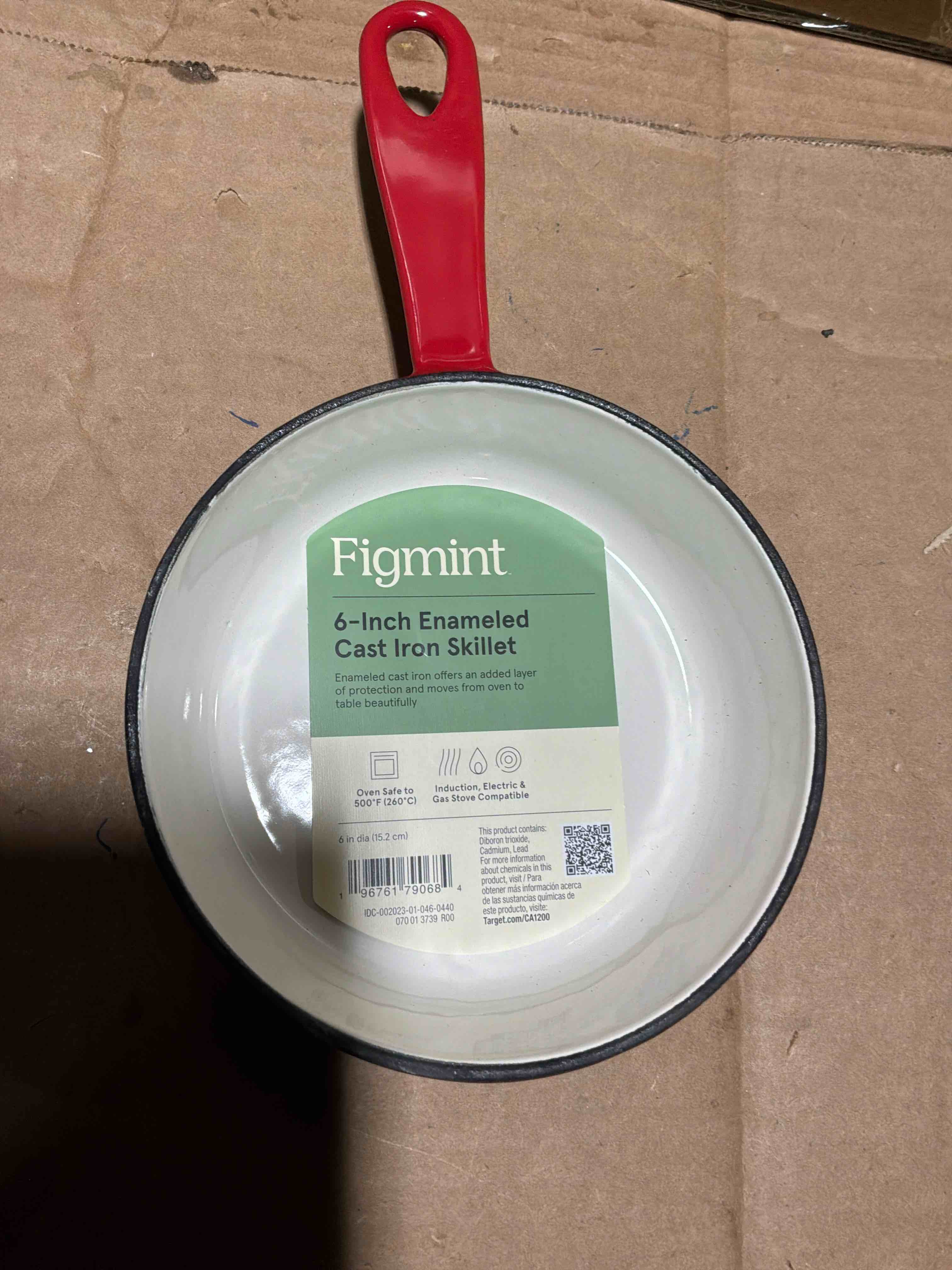 Condition photo showing New/Like New for 6" Enamel Skillet Ripe Red - Figmint™