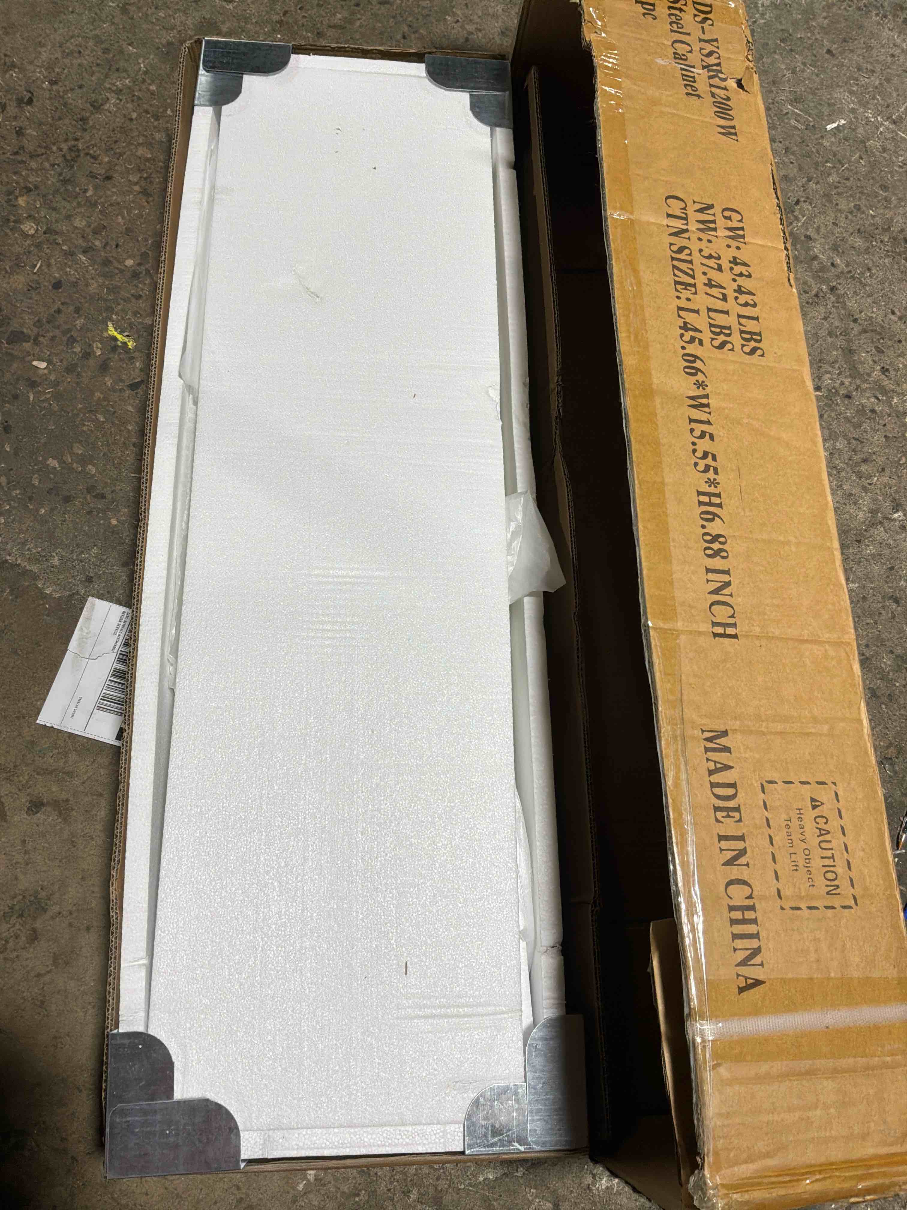 Condition photo showing New/Like New for Metal Rolling Storage Cabinet-  Tall Steel File Cabinets with Wheels Lockable Doors and Adjustable Shelves-White Steel Storage Cabinet for Home, School, Office, Garage