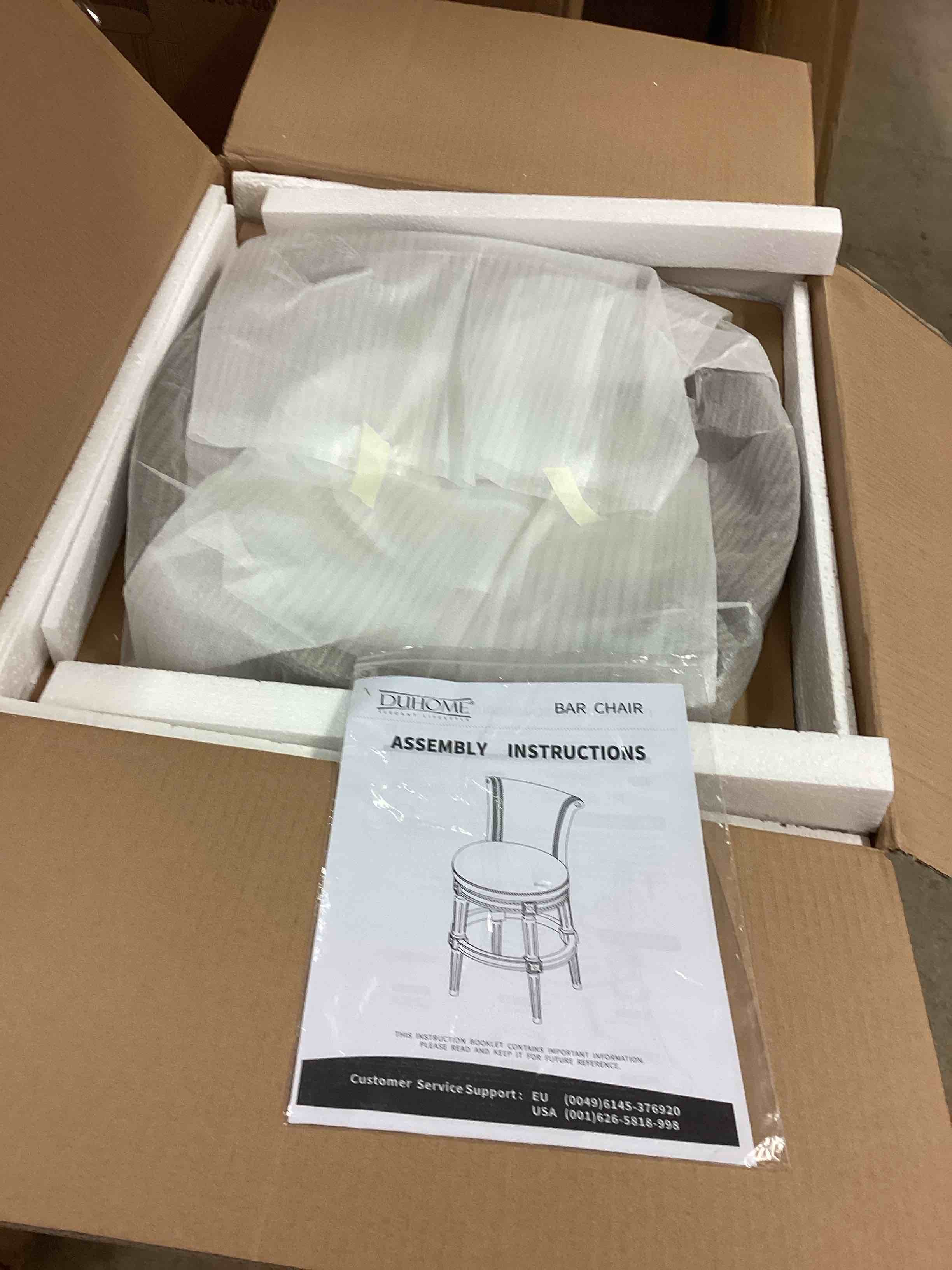 Condition photo showing Good Condition for new ridge home goods chapman counter-height swivel bar stool color antique oak