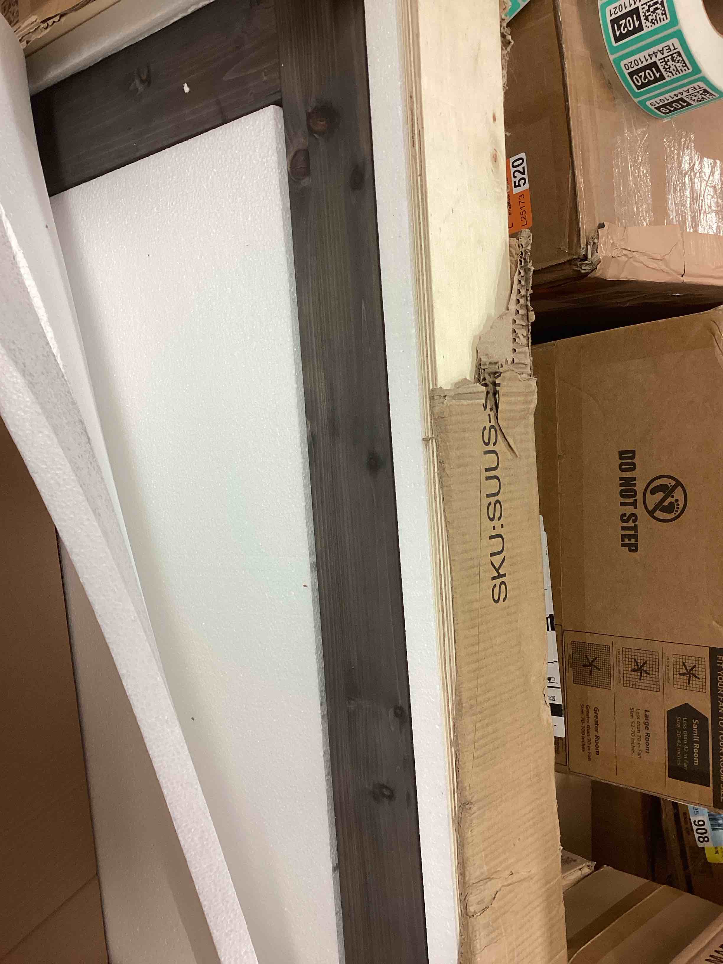 Condition photo showing Good Condition for rustic rectangle framed charcoal color floor leaning mirror