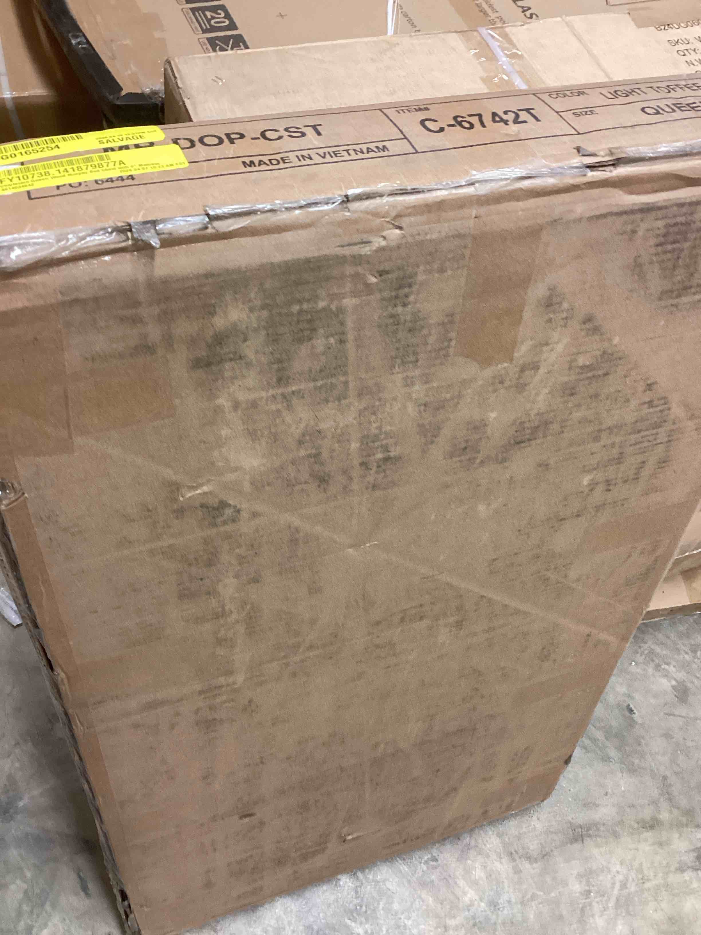 Condition photo showing Good Condition for charleston queen wood murphy bed chest (incomplete one box only)