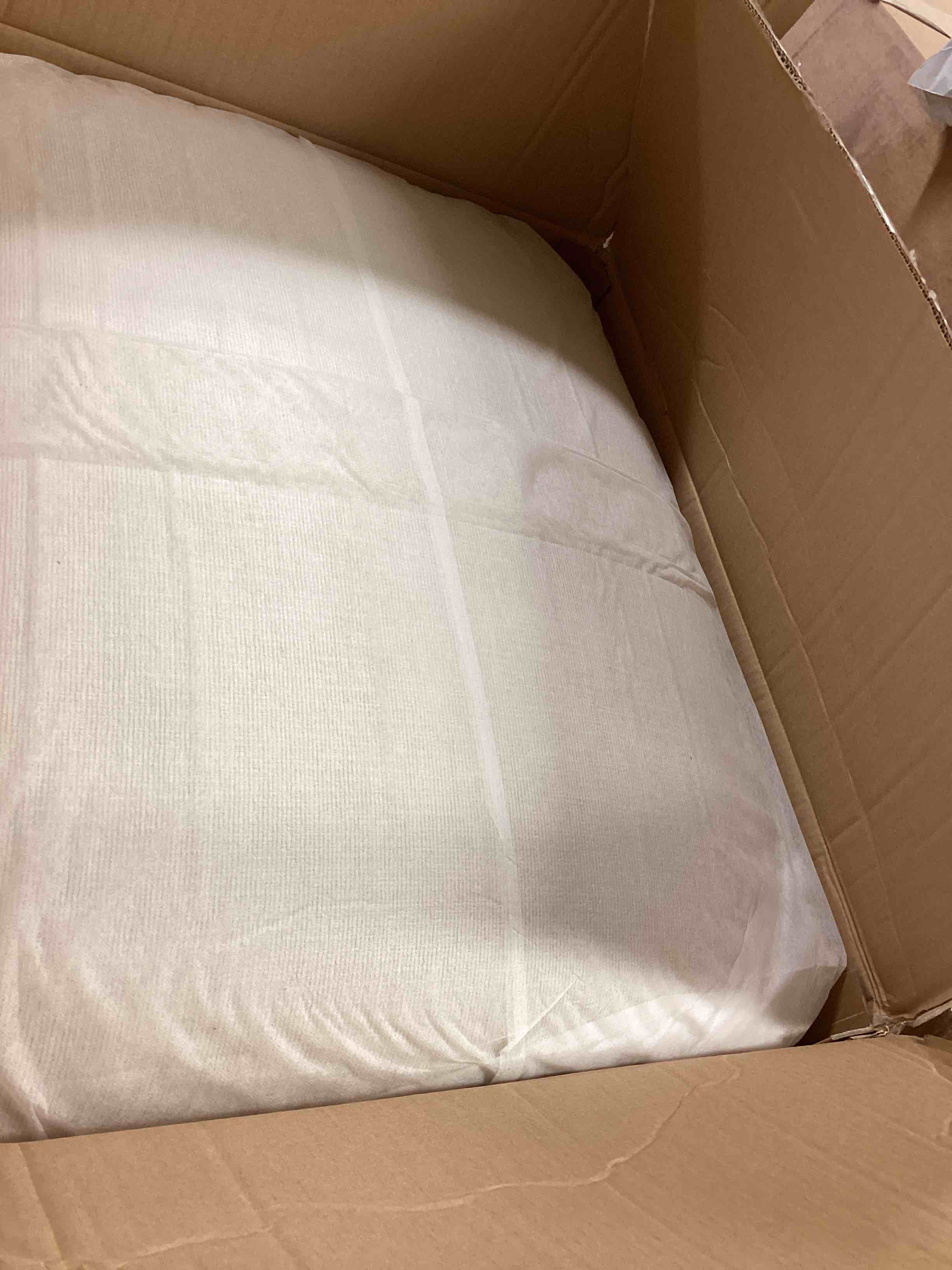 Condition photo showing Good Condition for (only the ottoman) oversized sectional sofa couch for living room, modern u shaped sofa modular 6 seater upholstered couch convertible sleeper sofa with pillow, chenille, 130" beige