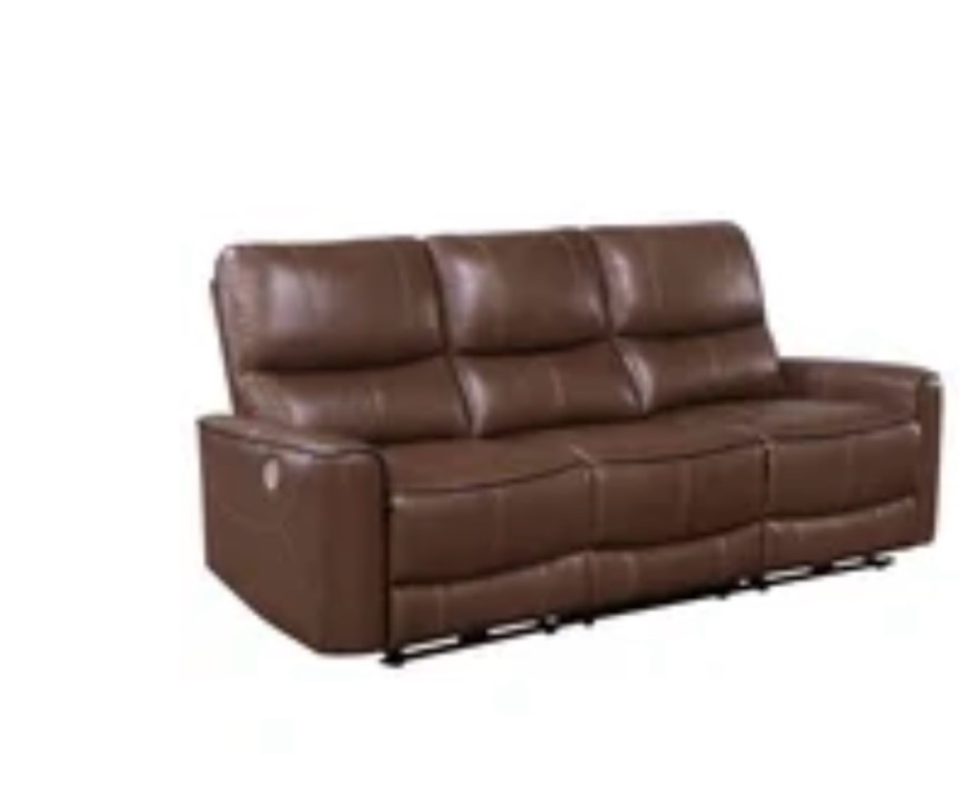 Greenfield 2-piece Power Reclining Sofa Set Saddle Brown ( only 1pc) incomplete 