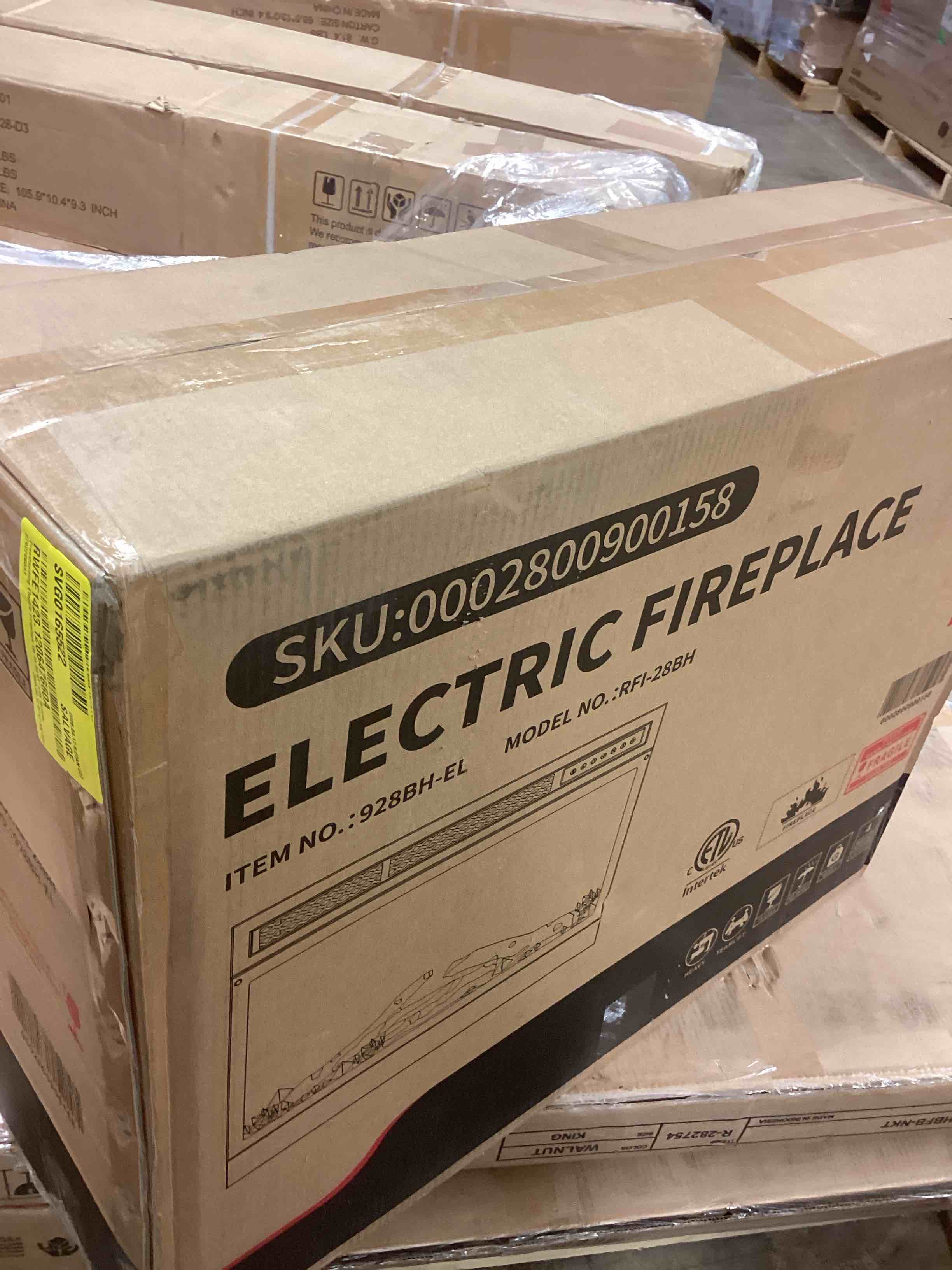 Condition photo showing Good Condition for freestanding electric fireplace up to 50.63" with remote control (incomplete one box of two only)