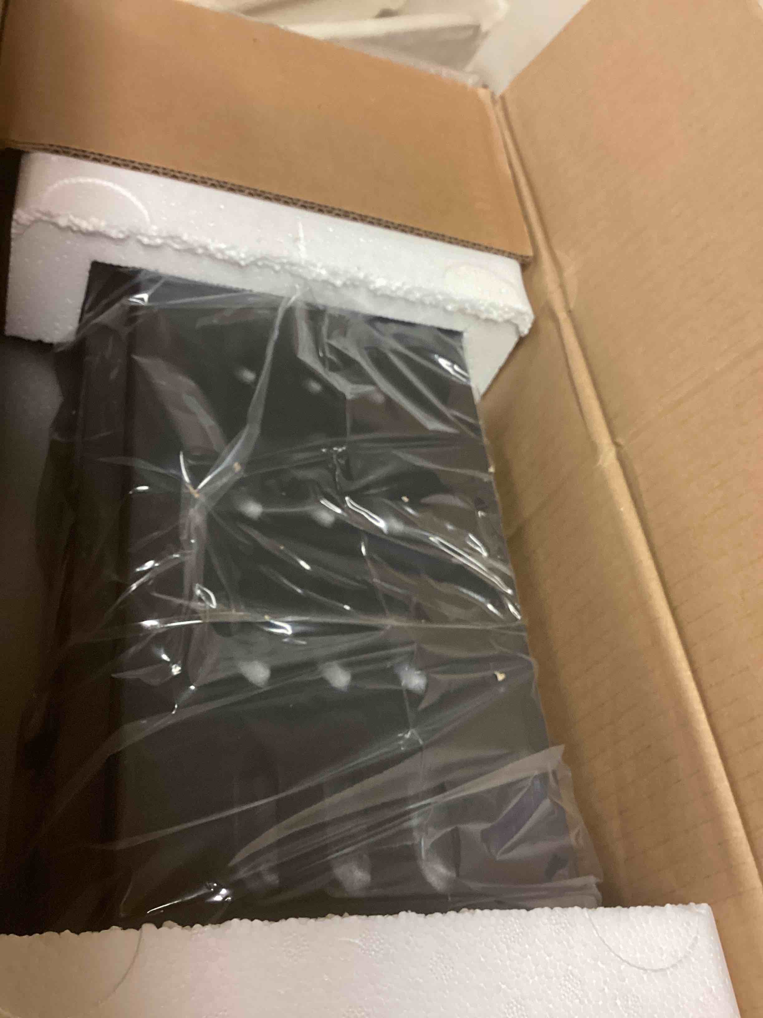 Condition photo showing New/Like New for 19.69 in. ventless electric fireplace insert with remote, 750w/1500w black, low noise, over heat protect, etl certified