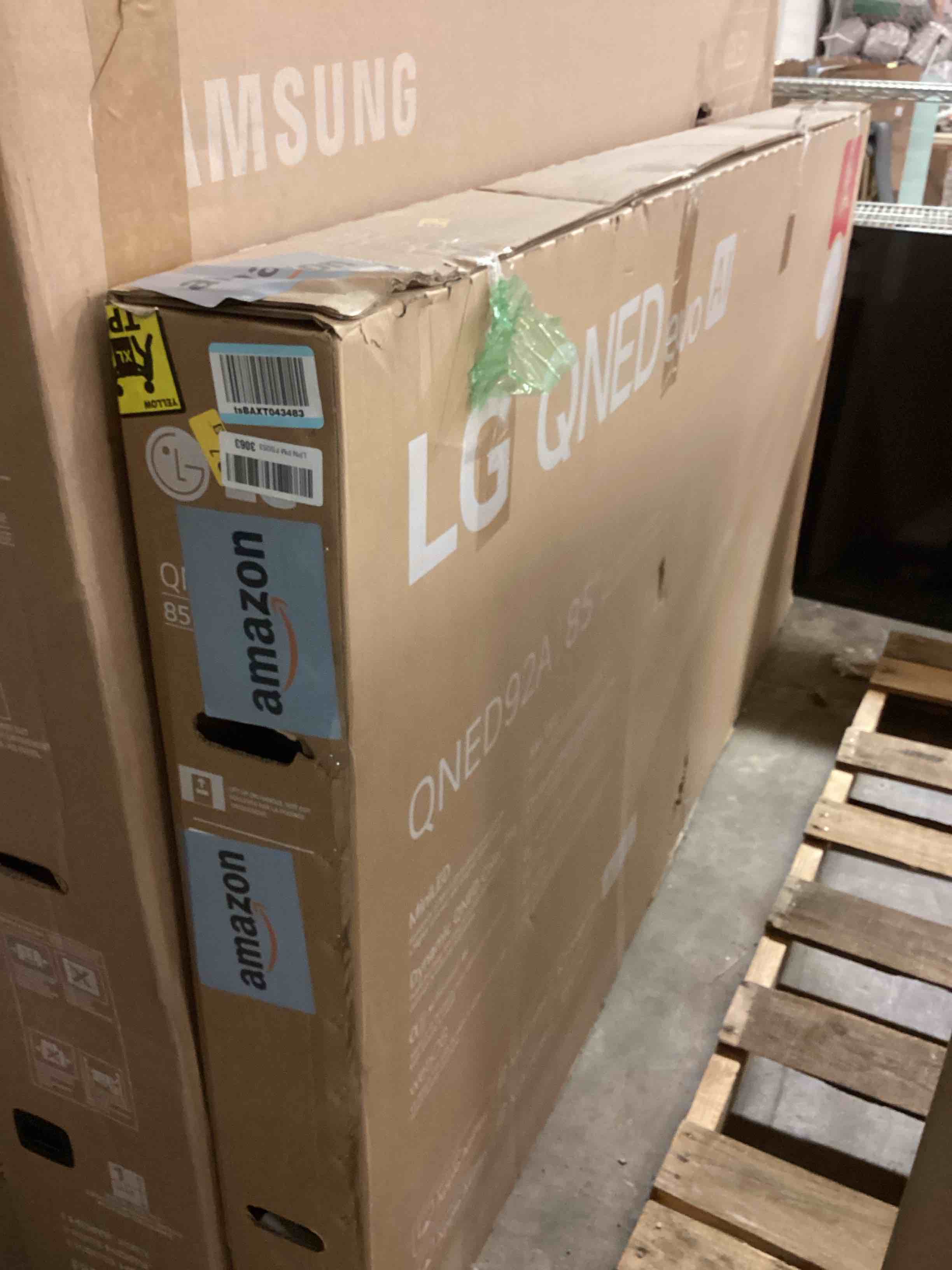 Condition photo showing As Is for lg 85-inch class qned evo ai qned92a series mini led 4k smart tv w/dolby atmos, dolby vision, hdr10, ai super upscaling 4k, filmmaker mode, wow orchestra, alexa built-in (85qned92aua, 2025)