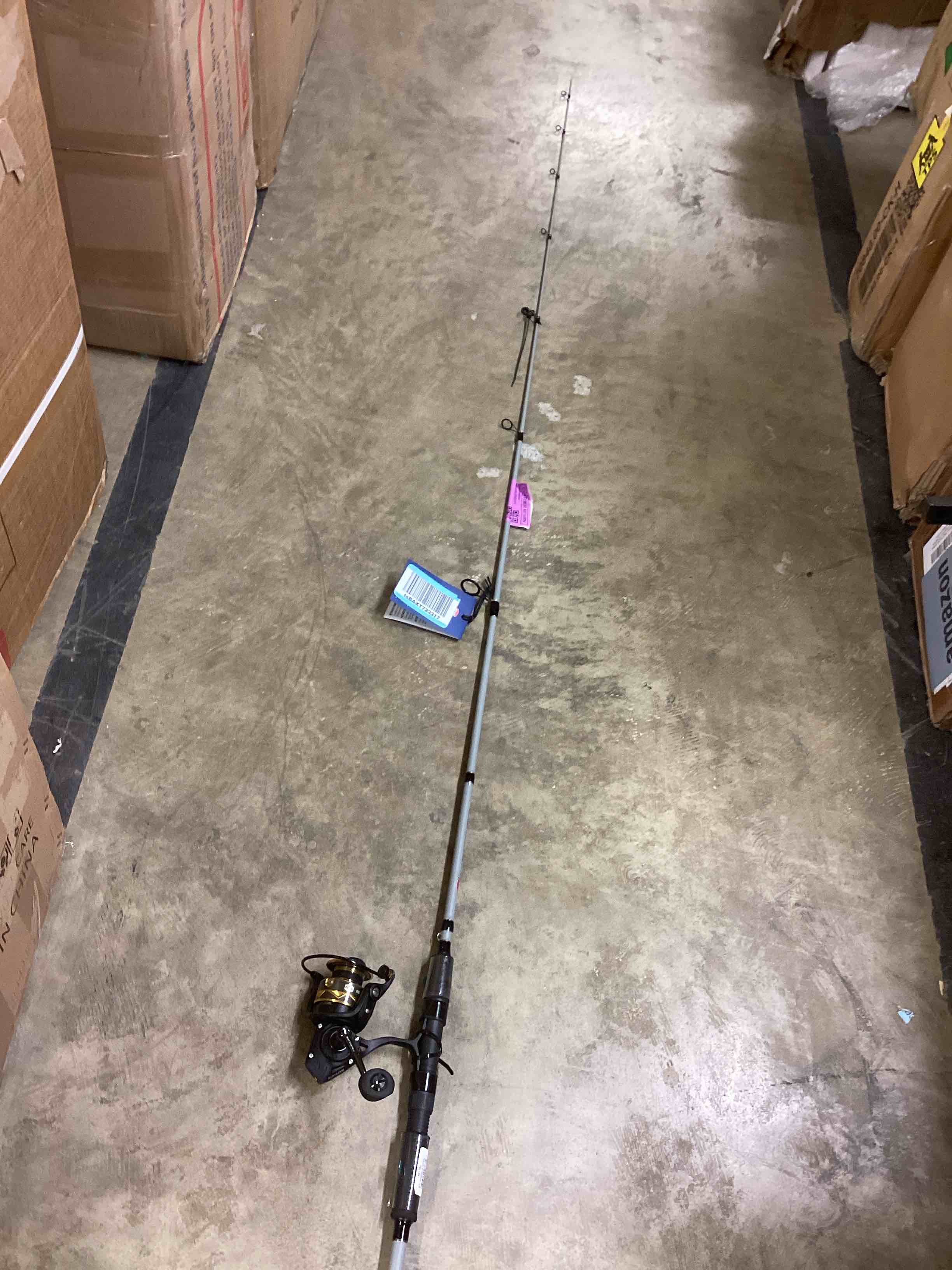 Condition photo showing As Is for penn battle iv spinning reel and fishing rod combo battle iv le 2500 size reel - 7' - medium light - 1pc