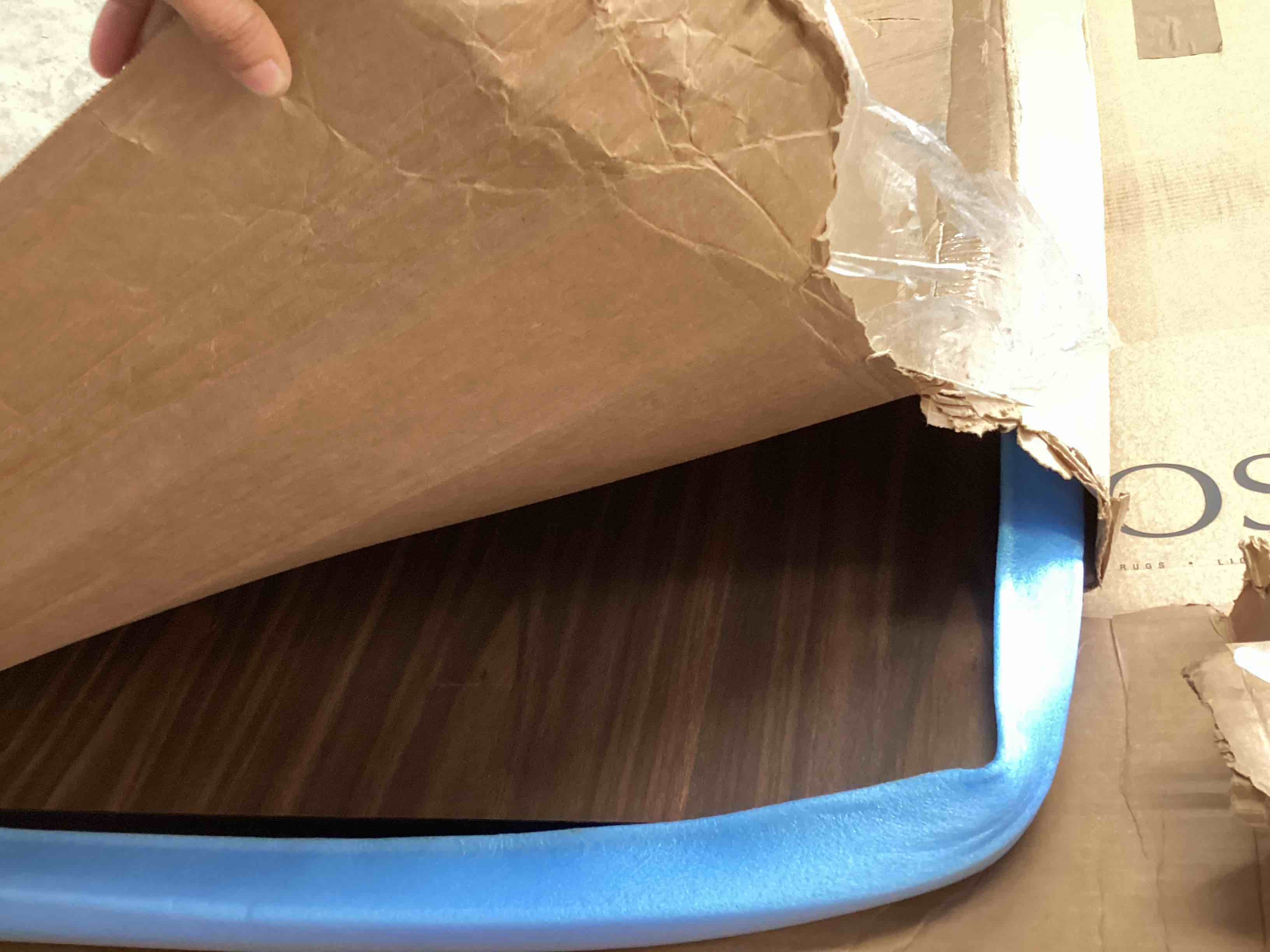 Condition photo showing Good Condition for regency 48 x 24 in rectangle laminate double sided table top- cherry or maple