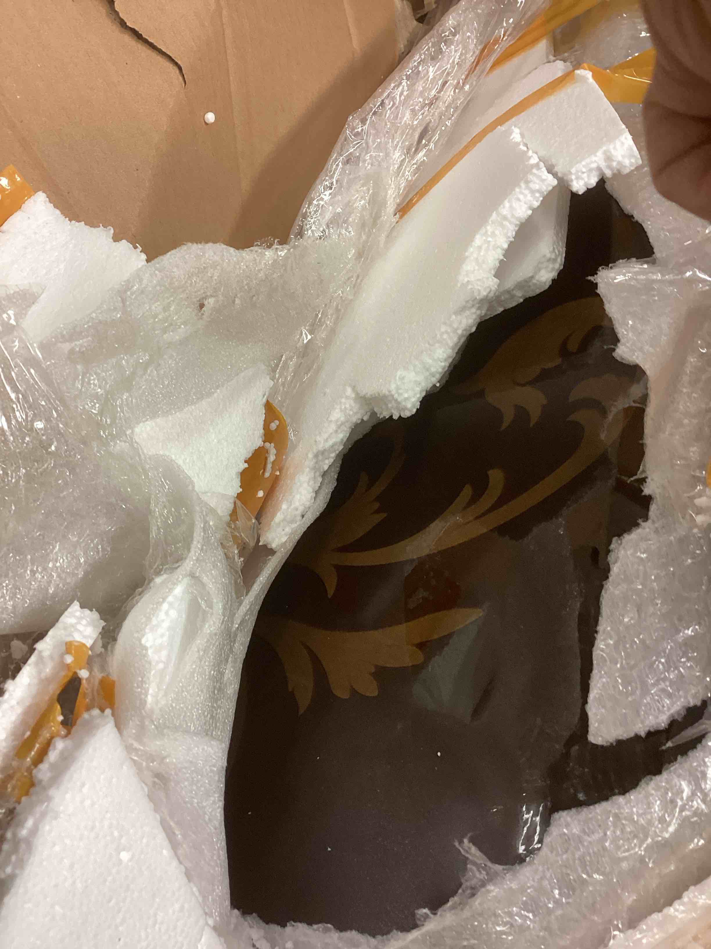 Condition photo showing Good Condition for dining table, espresso (incomplete top only)