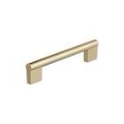 versa 5-1/16 in. (128mm) modern golden champagne bar cabinet pull 10-pack
