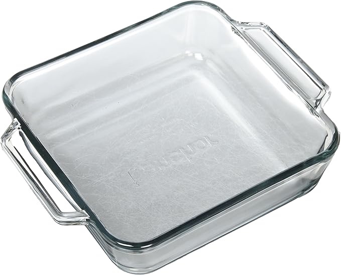 Anchor Hocking 8-Inch Oven Basics Square Cake Dish, Set of 4