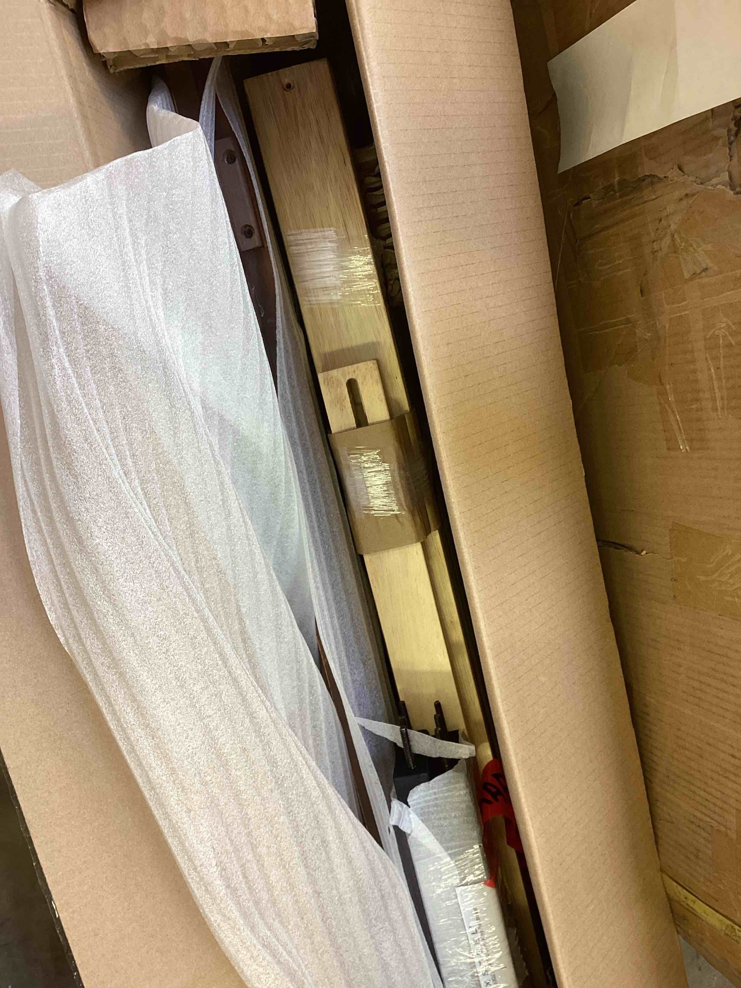 Condition photo showing As Is for baystorm queen panel bed  (incomplete, similar ) 