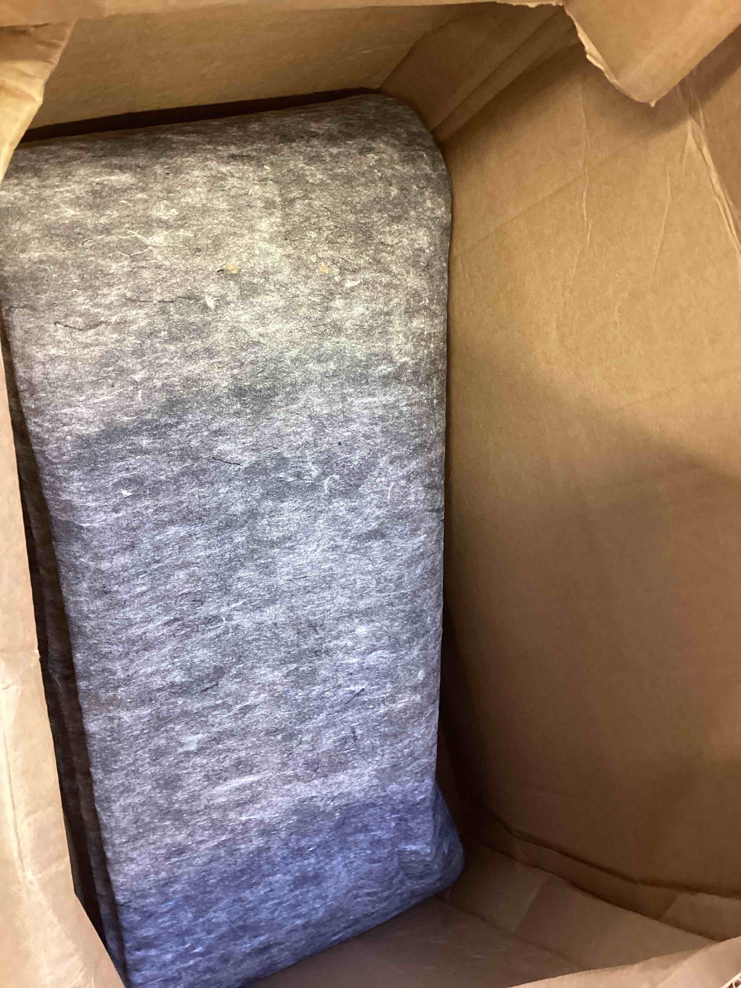 Condition photo showing As Is for veken non slip cushioned rug pad gripper 7 x 10 ft, felt and silicone backing, 1/4 inch thick carpet liner for hardwood floors and finishes, under area rugs anti skid mat, keep rugs safe and in place (similar)