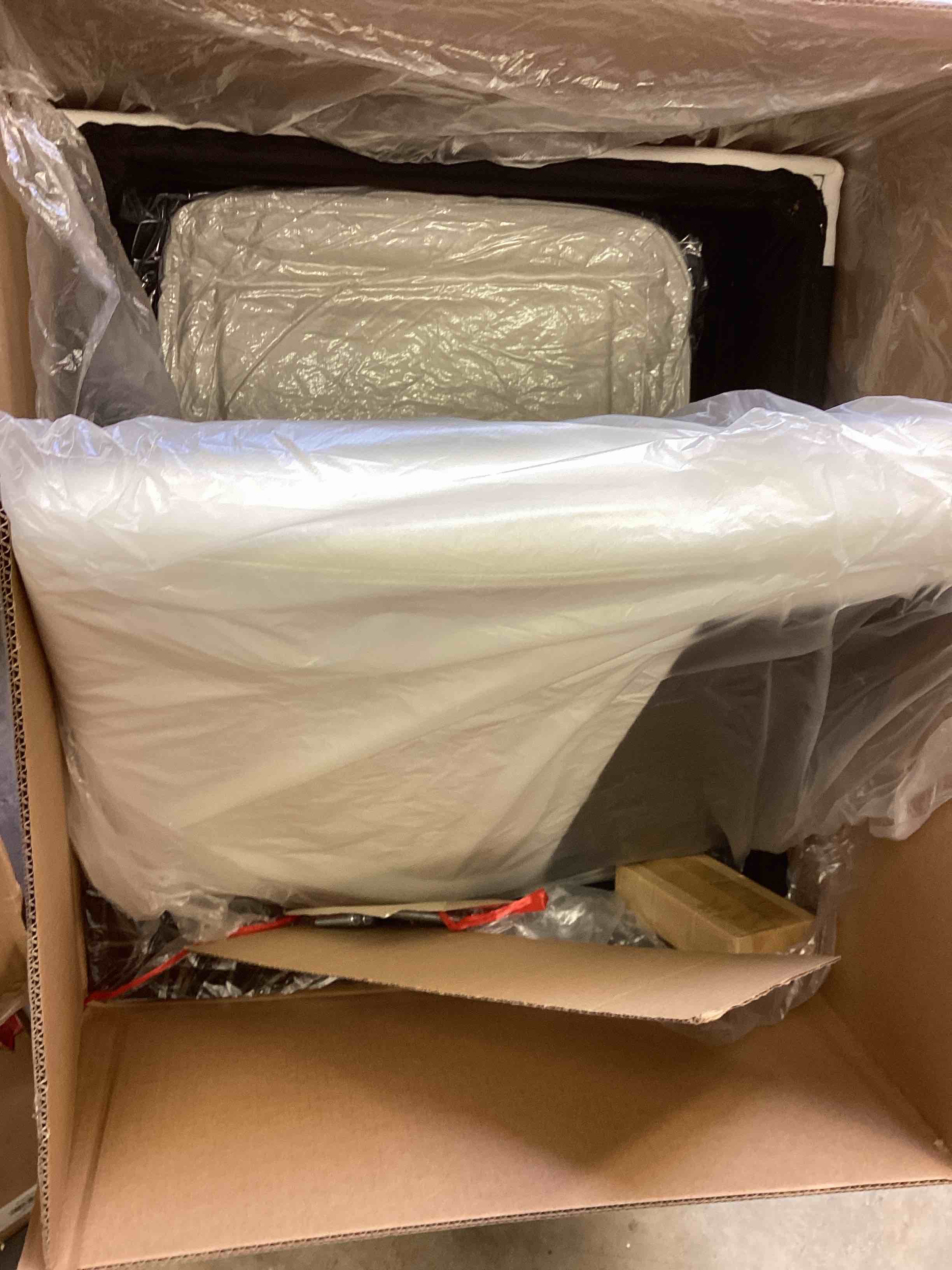 Condition photo showing Good Condition for built soft (fiber back) couch (similar, box b only) 