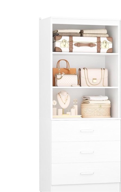Condition photo showing Good Condition for 47.2" closet system with 6 wooden drawers (only 1pc)