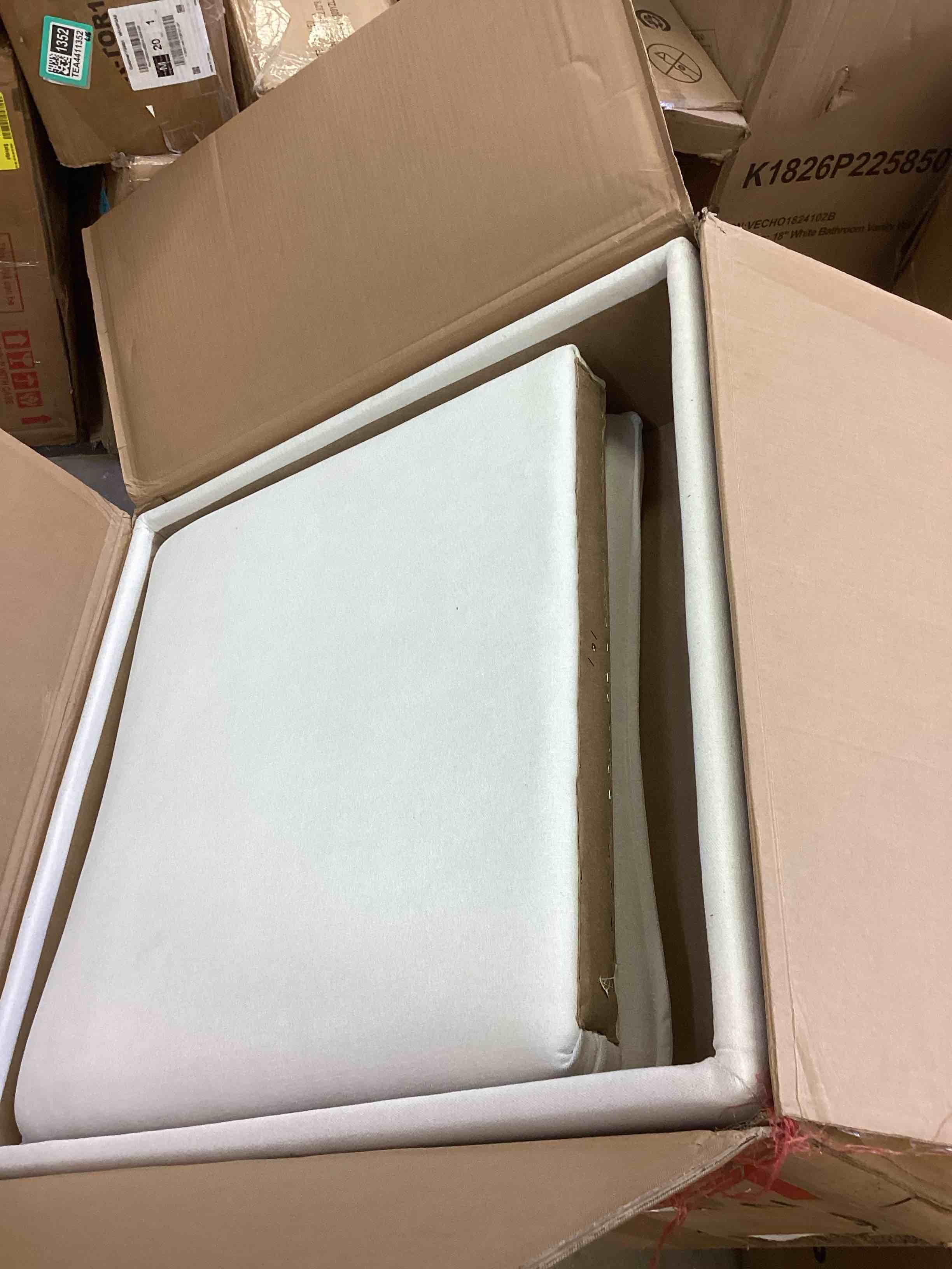 Condition photo showing As Is for u_style double-layer cushion modular sofa, freely combinable, 4-seater with storage function, includes 4 soft cushions, perfect for living rooms, offices, and apartments (only 1 seat)