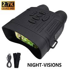 Vtin Infrared Binoculars Night Vision Goggles, 3Inch TFT Display HD 10X Digital Zoom Night-Visions Goggles with 2.7K Video Recording & 36MP Photo Taking, Black (pickup in the cage front) 