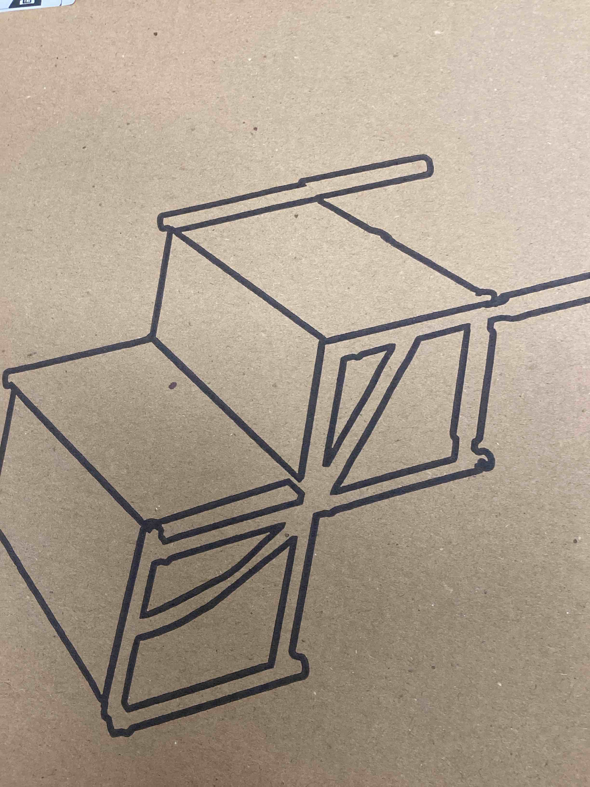 Folding dog stair Blue 2 step