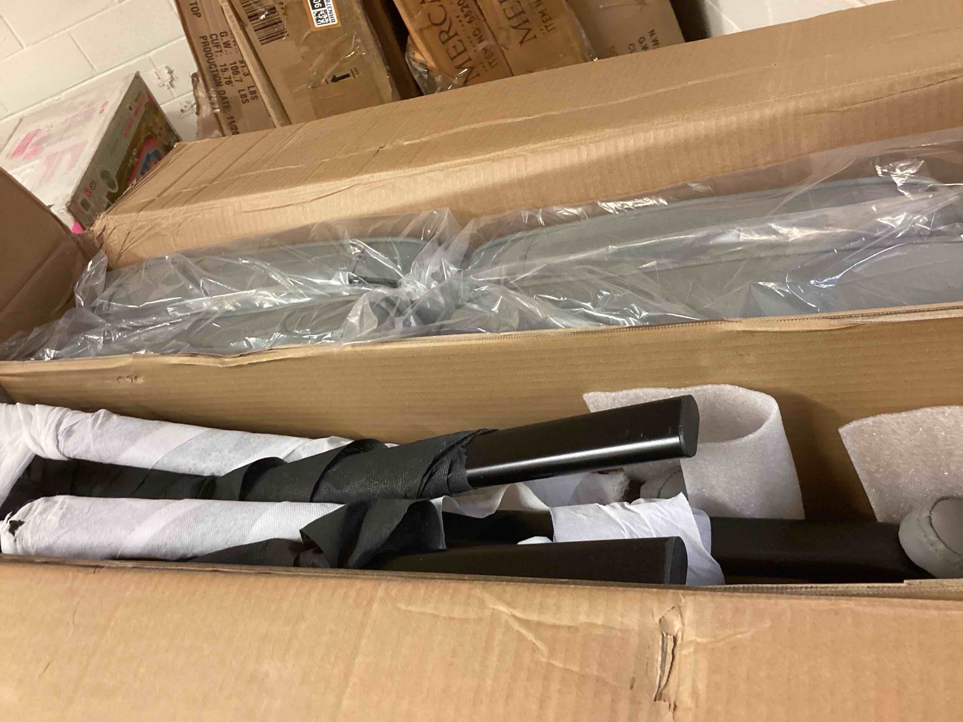 Condition photo showing New/Like New for mindy guest office chair set of 2 waiting room chairs heavy duty leather executive chairs comfortable lobby reception chairs with padded arm rest by naomi home