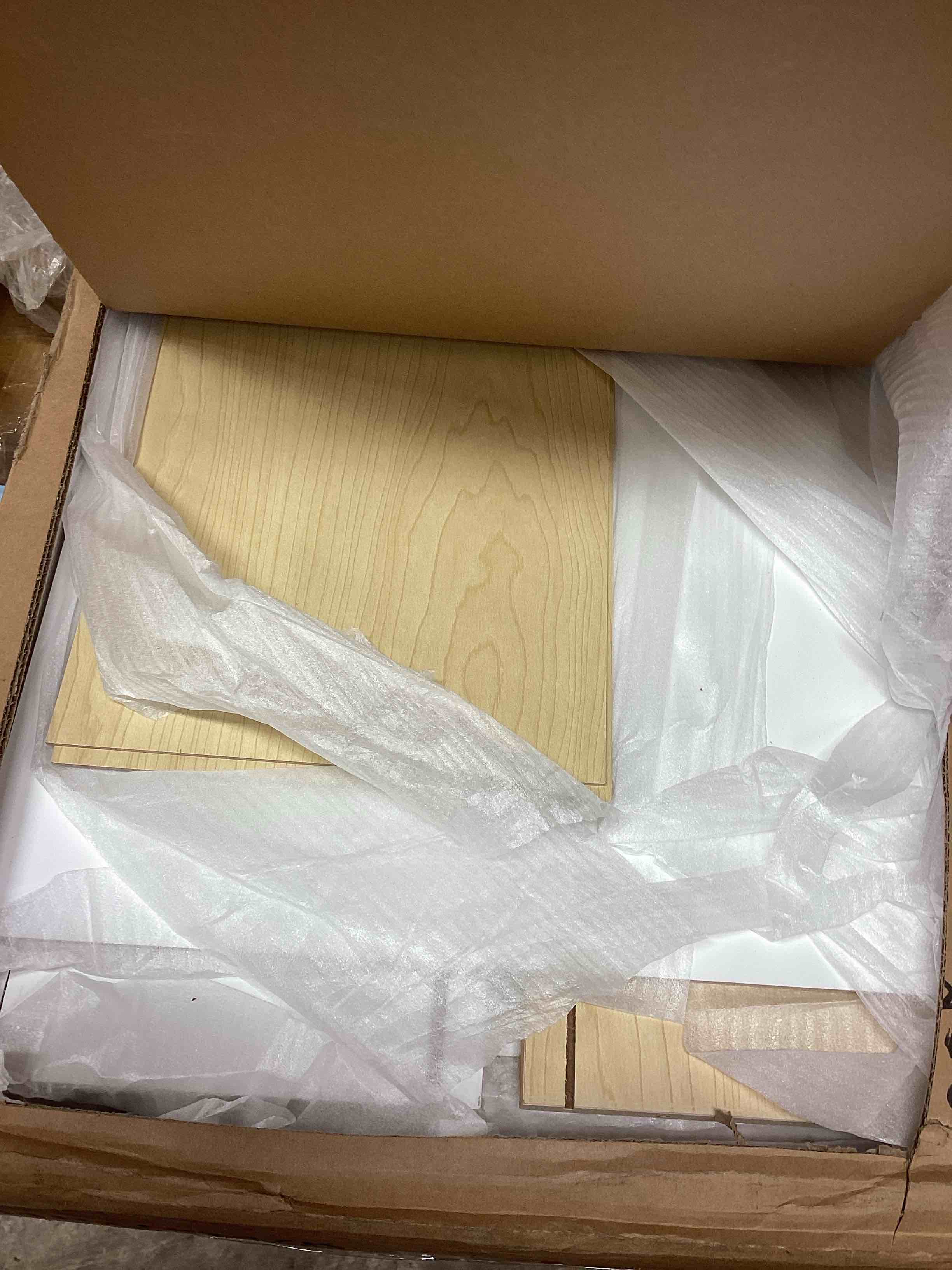Condition photo showing Good Condition for harper & bright designs white modern twin size daybed with built-in charging station, recessed led downlight and drawers (incomplete only box #2 of 2) 