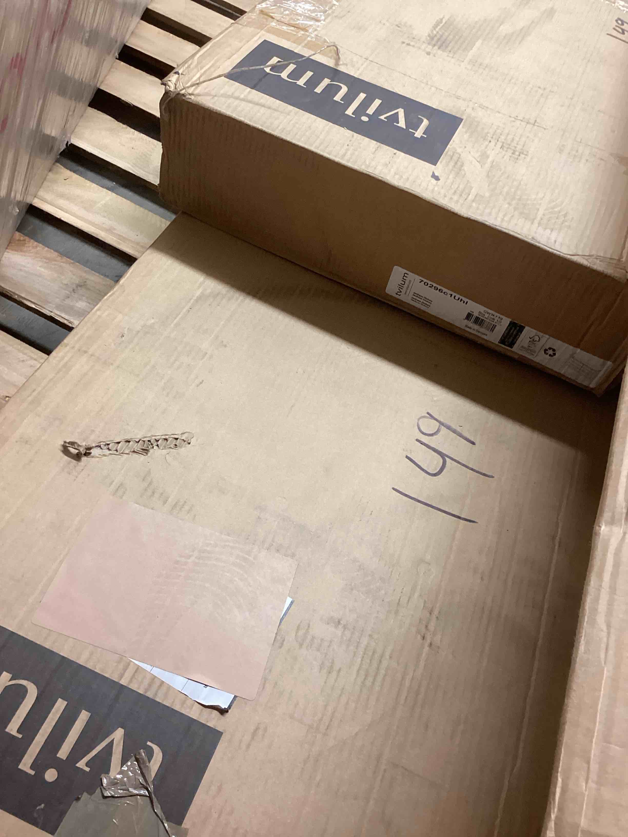 Condition photo showing Good Condition for tvilum 6 drawer double, jackson hickory dresser (pickup 2 boxes) 
