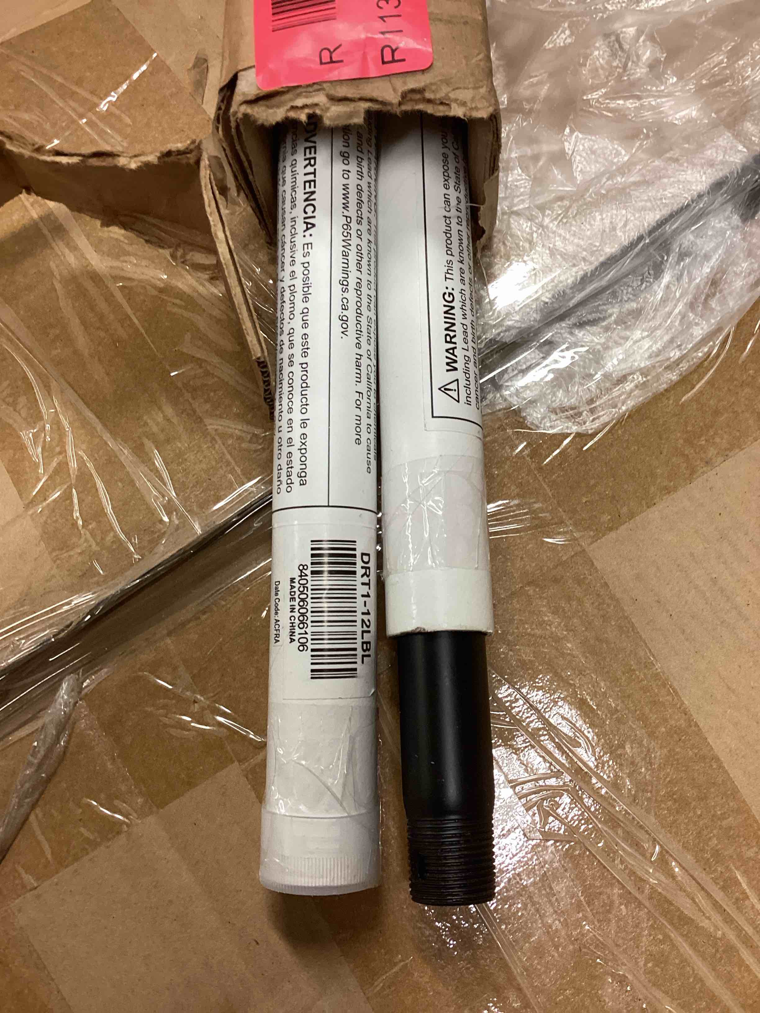 Condition photo showing Good Condition for fanimation studio collection 12-in matte black steel indoor ceiling fan downrod