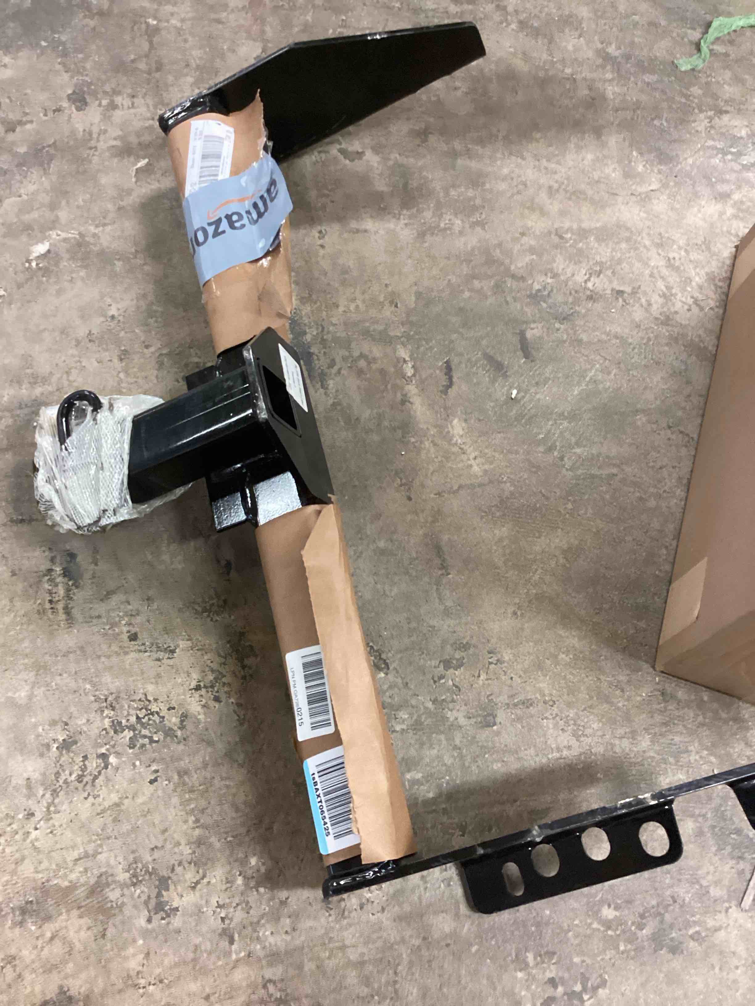 Condition photo showing As Is for curt 14001 class 4 trailer hitch, 2-inch receiver, drilling required, fits select dodge d-series, ram, ford f-series