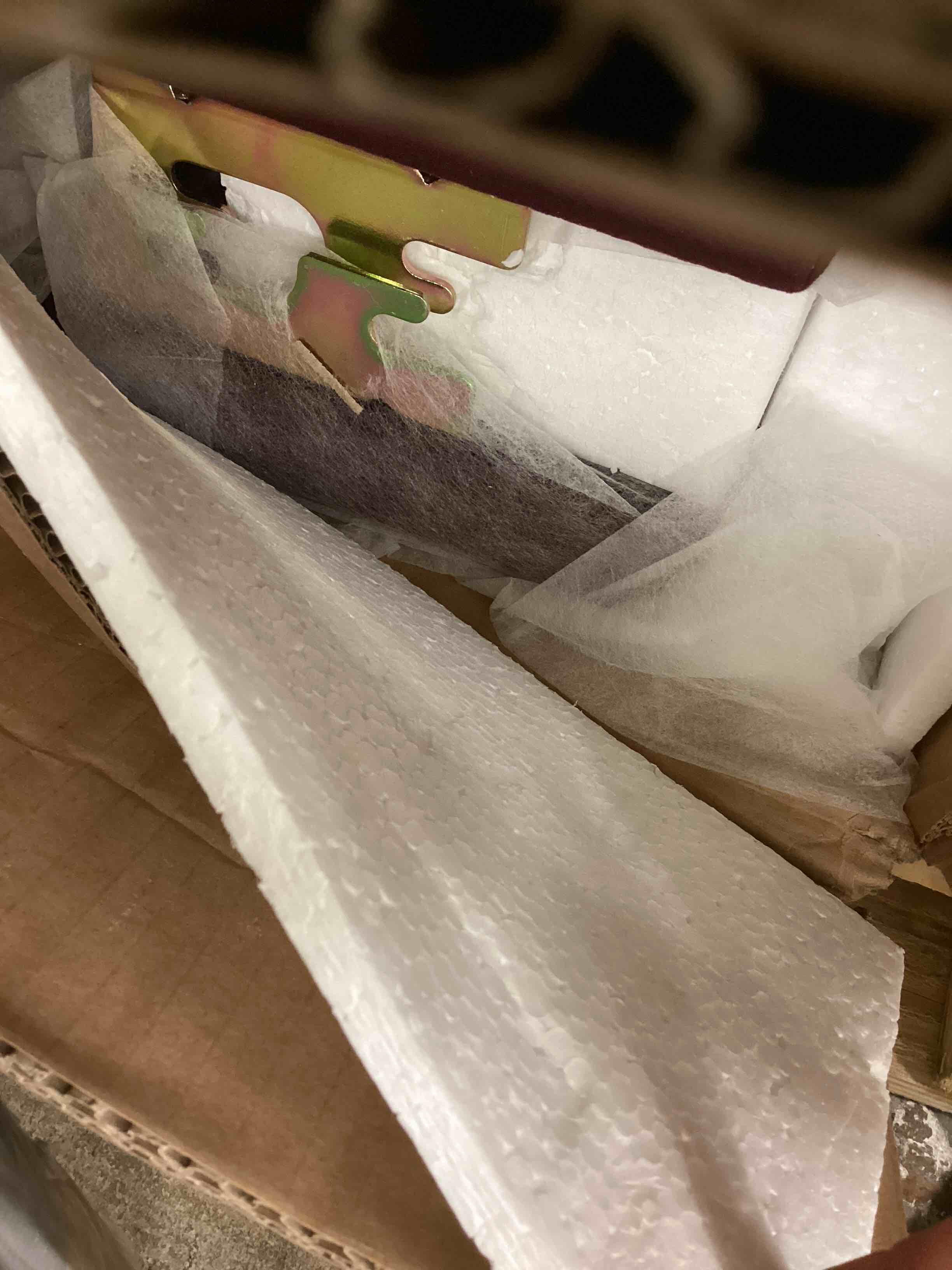 Condition photo showing Good Condition for modway rael queen platform bed in mulberry purple performance velvet mod-7175-mul (incomplete only side rails)