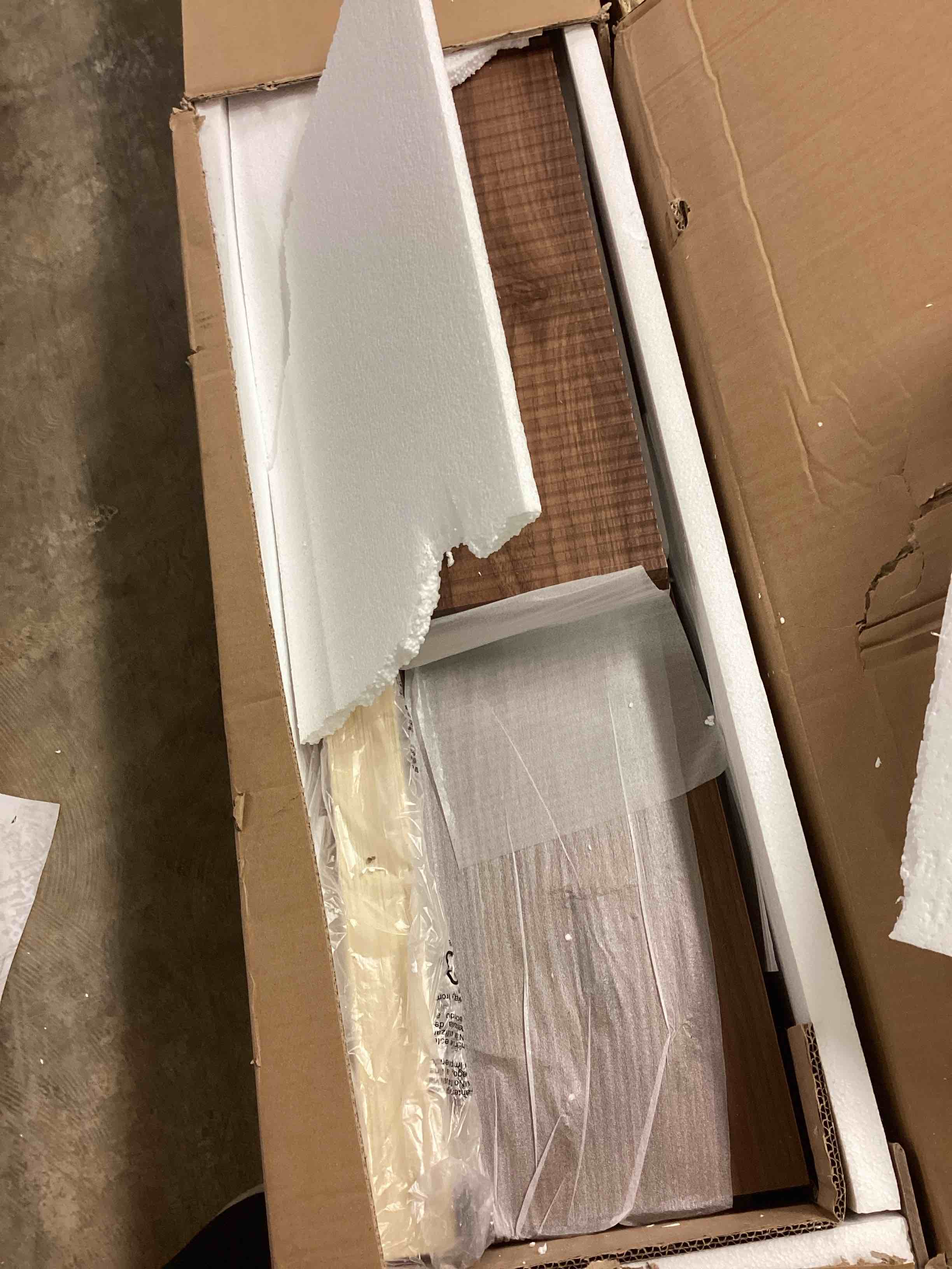 Condition photo showing Good Condition for garvee california king bed frame wood platform bed with fluted design low profile