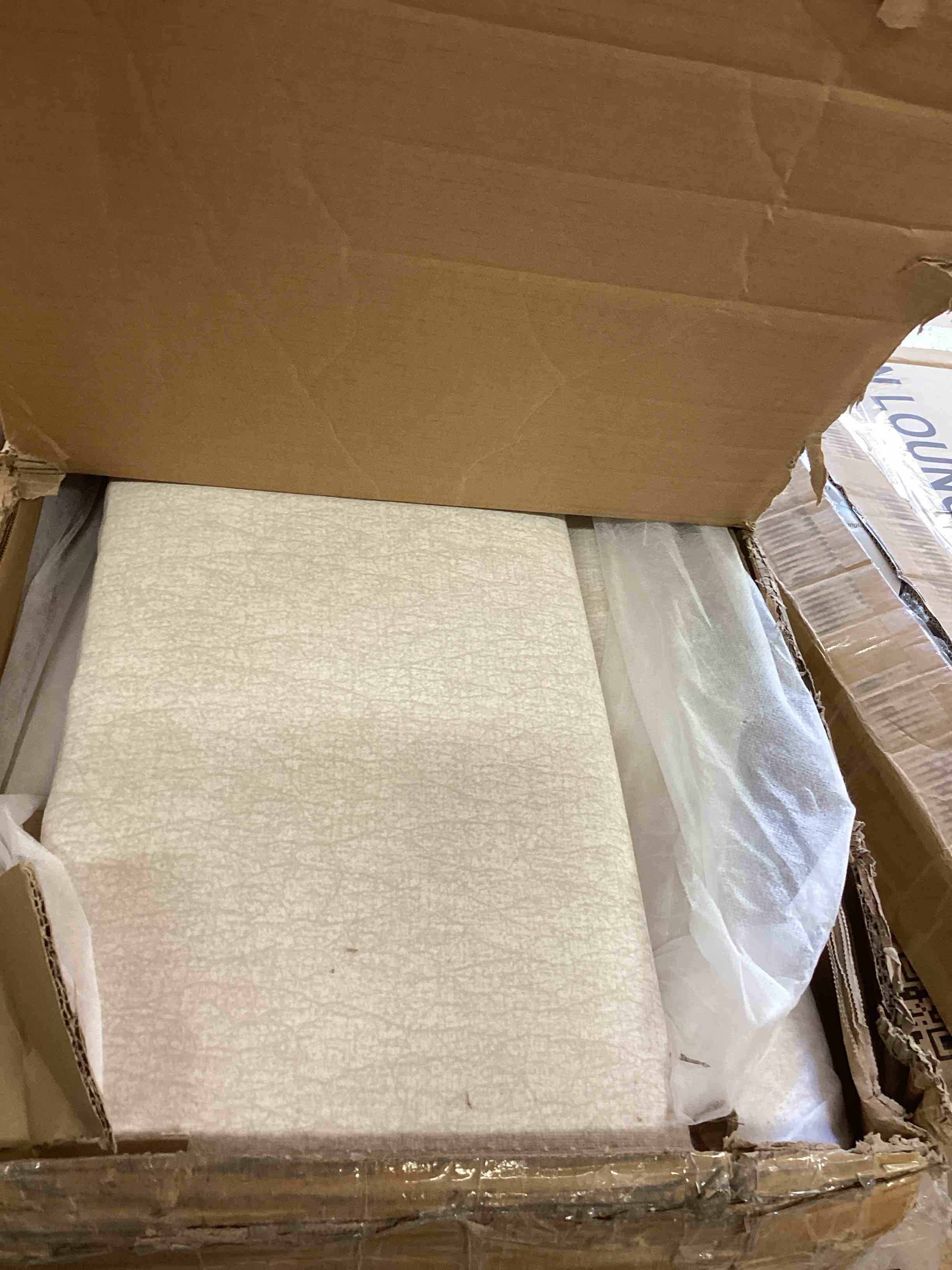 Condition photo showing New/Like New for harper & bright designs 55.9" convertible sofa bed loveseat sofa with three usb ports, two side pockets, two cup holders and 360¡ãswivel phone holder for living room, beige