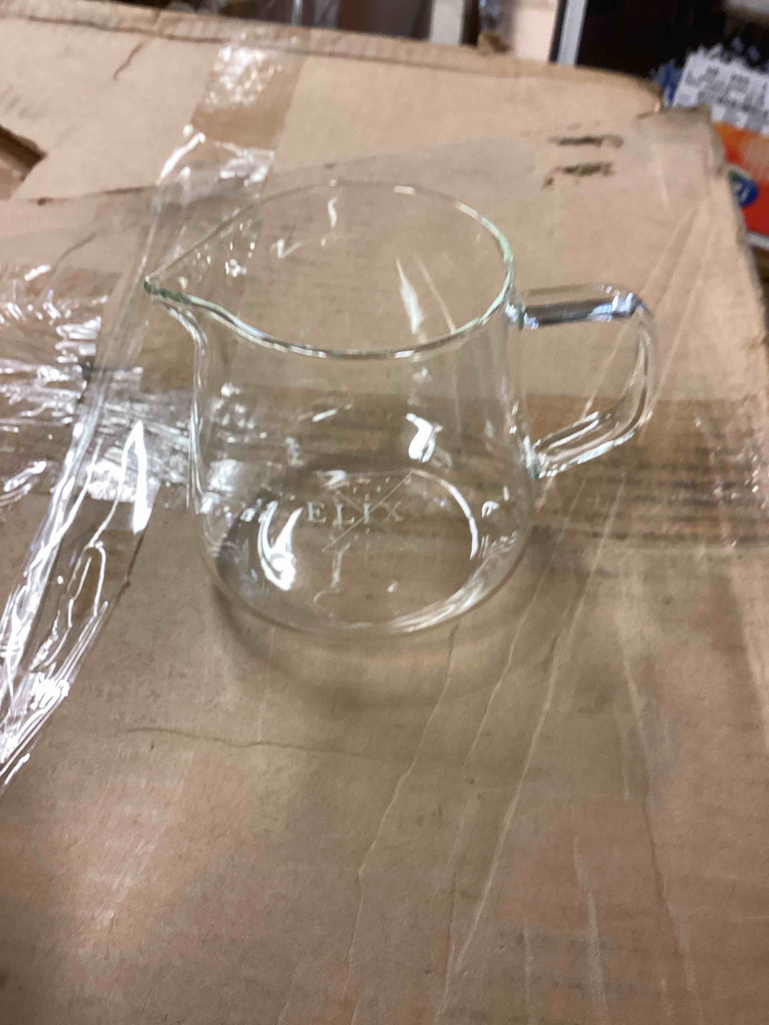 Condition photo showing New/Like New for elixr glass coffee server