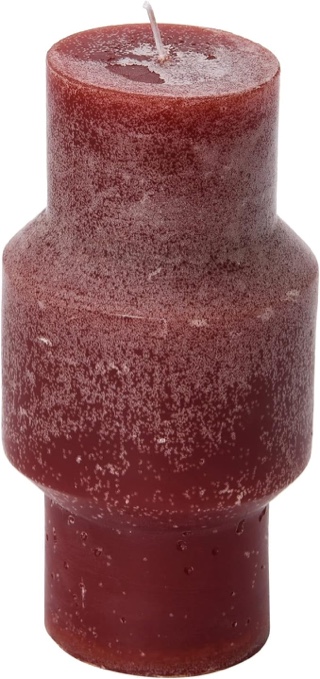 creative co-op unscented totem pillar, cabernet candles, 3" l x 3" w x 6" h, purple, 4-pack