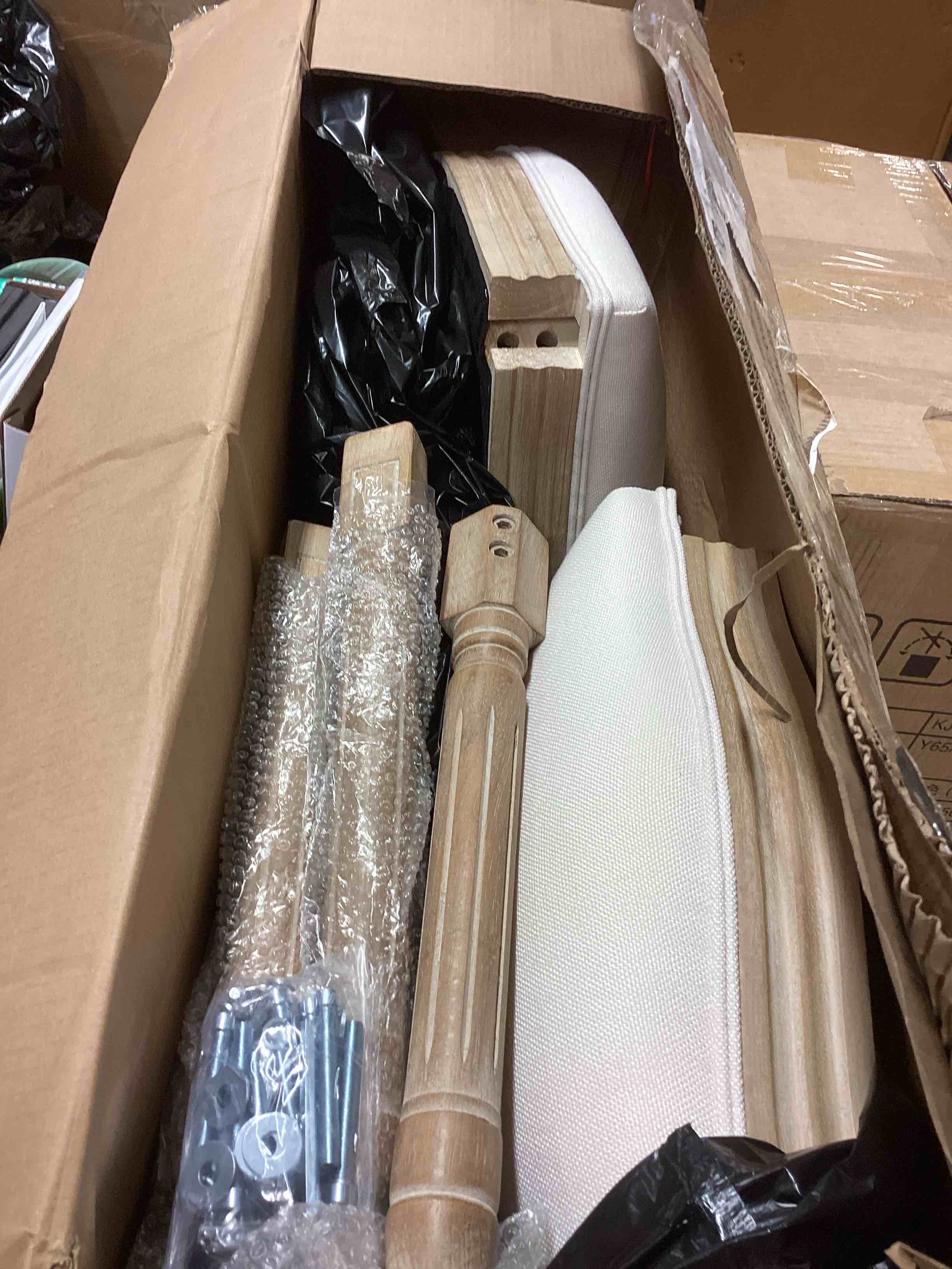 Condition photo showing Good Condition for furniliving french dining chair set of 2,farmhouse dining room chairs side chairs, beige, 