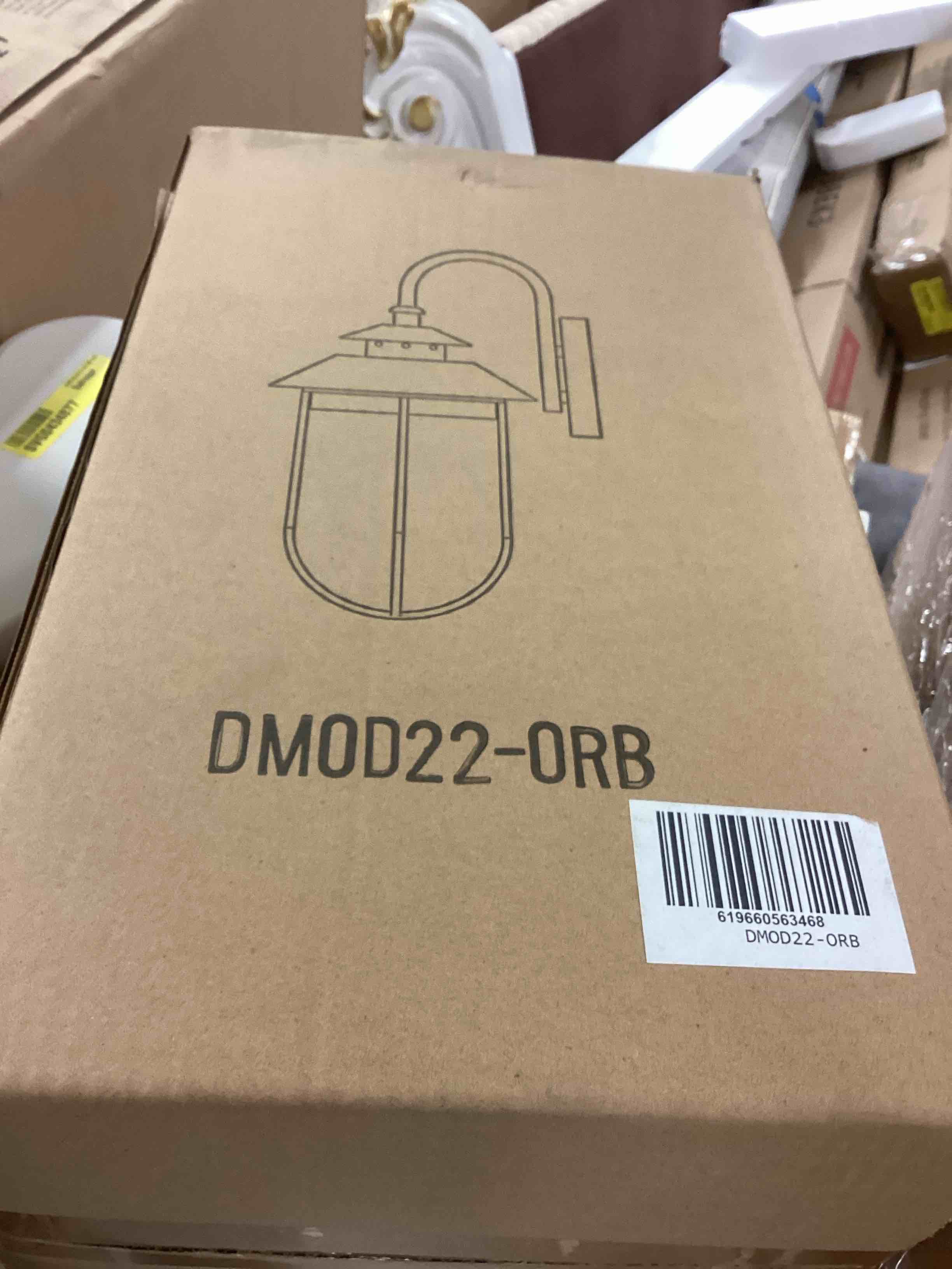Condition photo showing As Is for isidro 14.37   h glass outdoor wall lantern