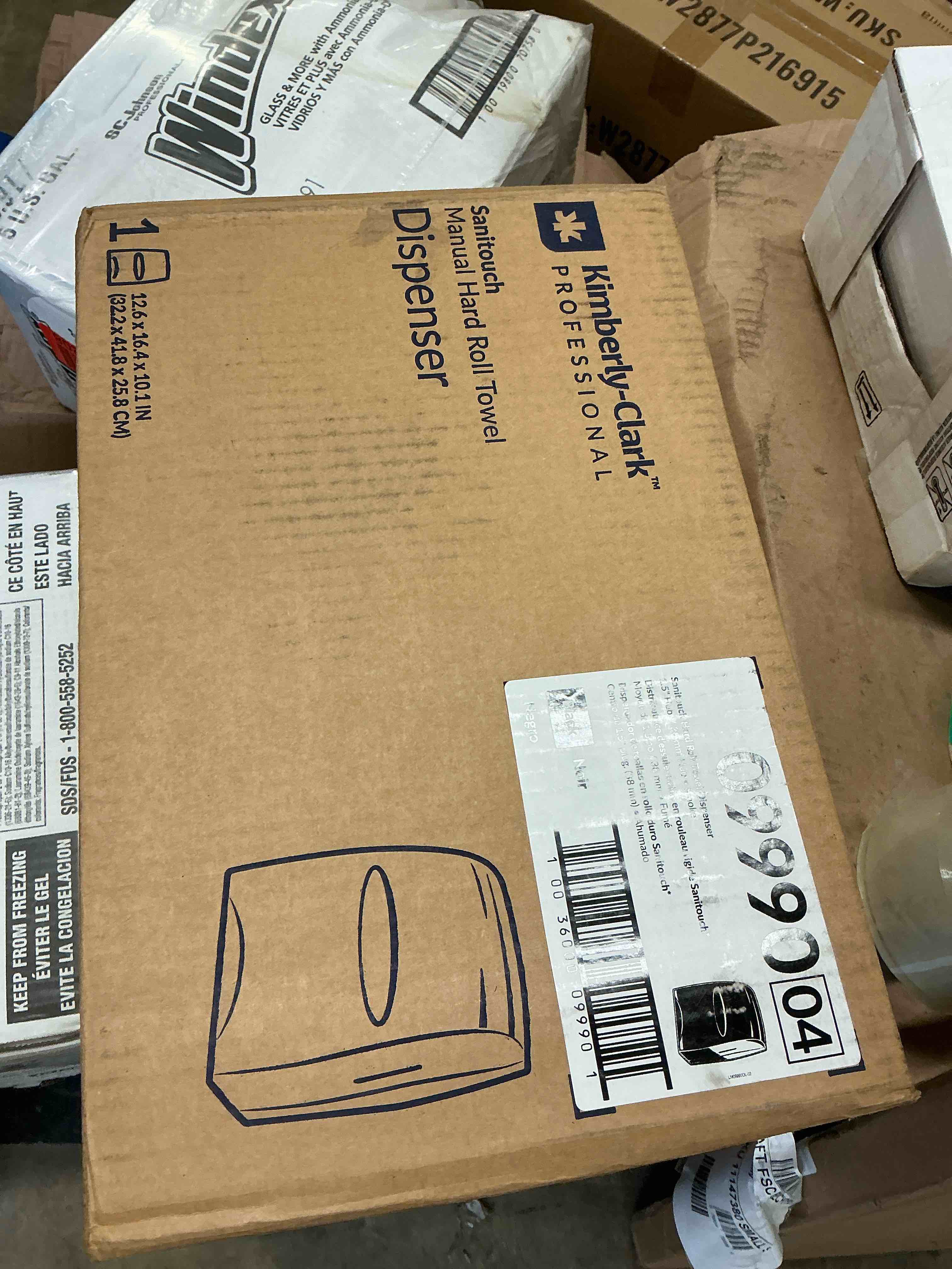Condition photo showing New/Like New for kimberly-clark professional* sanitouch hard roll towel disp 12.63 x 10.2 x 16.13 smoke -kcc09990