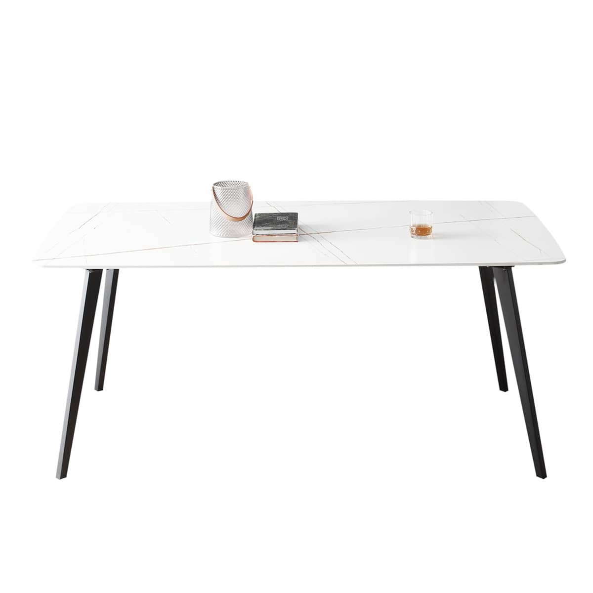 porcelain dining table white (incomplete) (only includes table legs)