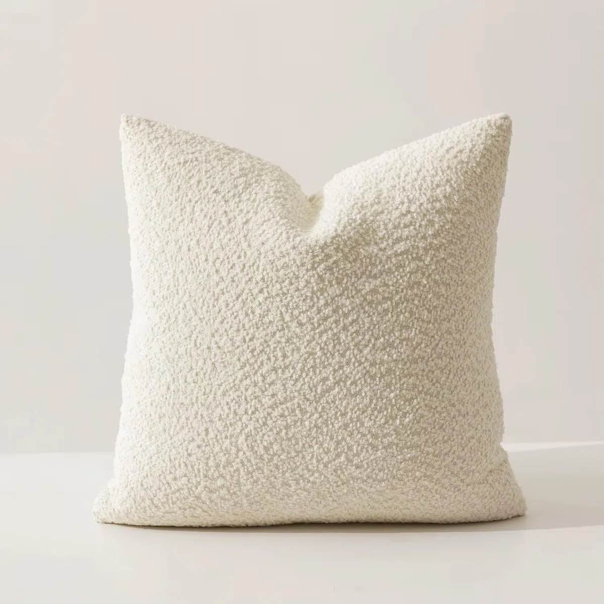 FENNCO STYLE Soft Chenille Bouclé-style Filled Throw Pillow (2pcs)