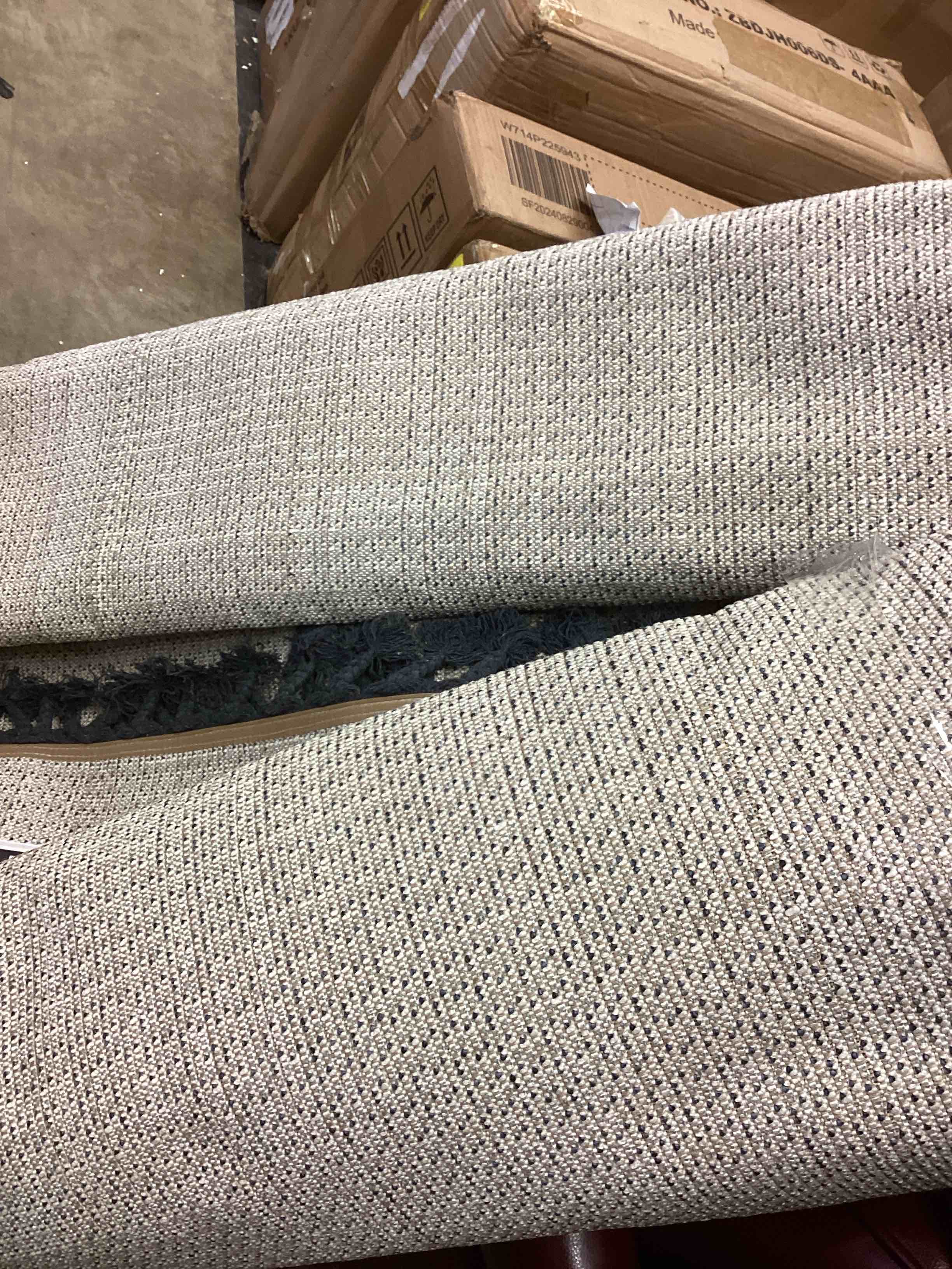 Condition photo showing Good Condition for mercer shag plush tassel denim blue 8 ft. x 10 ft. area rug