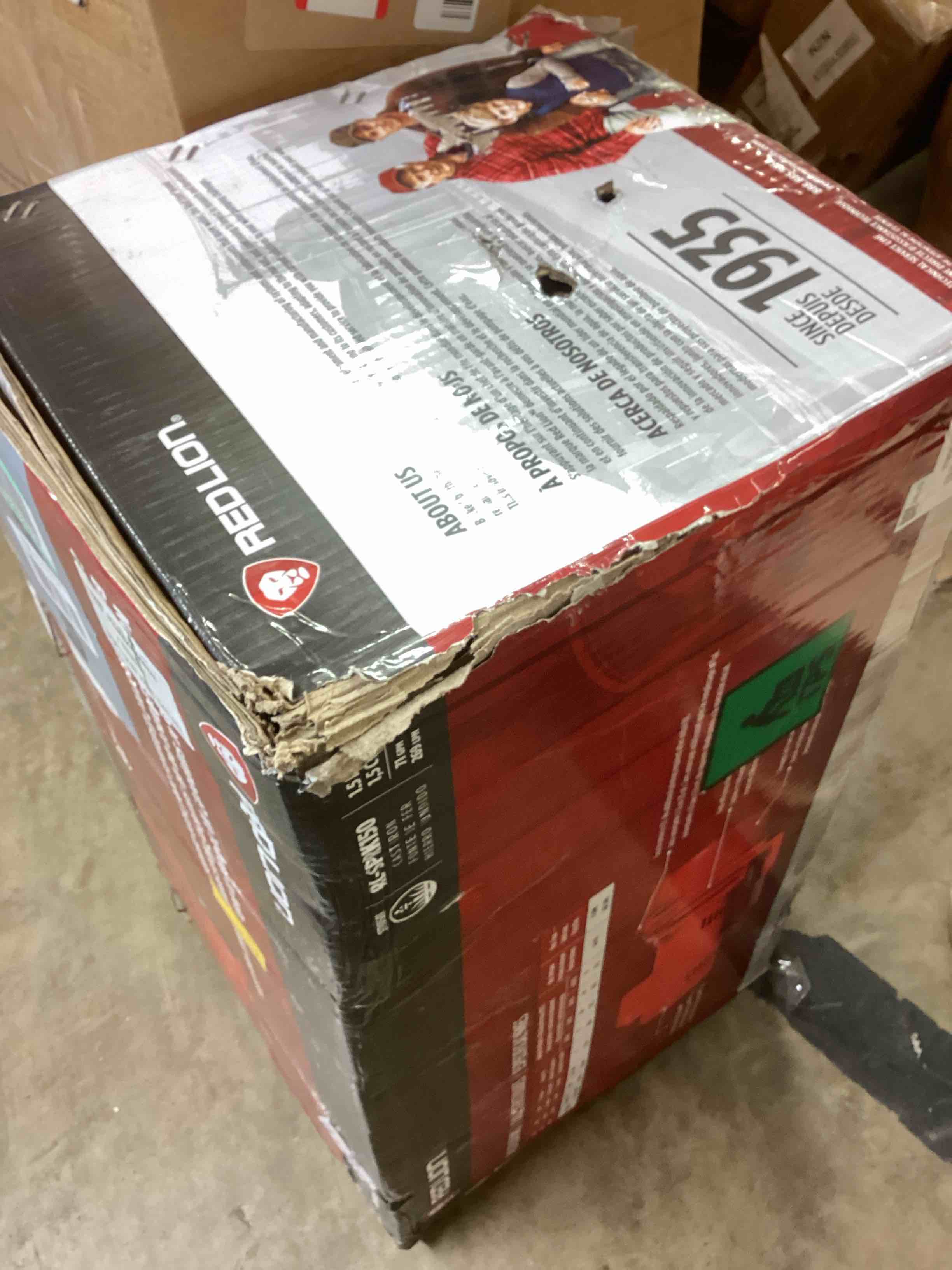 Condition photo showing New/Like New for red lion rl-sprk150 115/230 volt, 1.5 hp, 71 gpm cast iron sprinkler/irrigation pump with thermoplastic impeller, red, 97101501 1.5 hp, thermoplastic impeller, 115/230 volt sprinkler pump