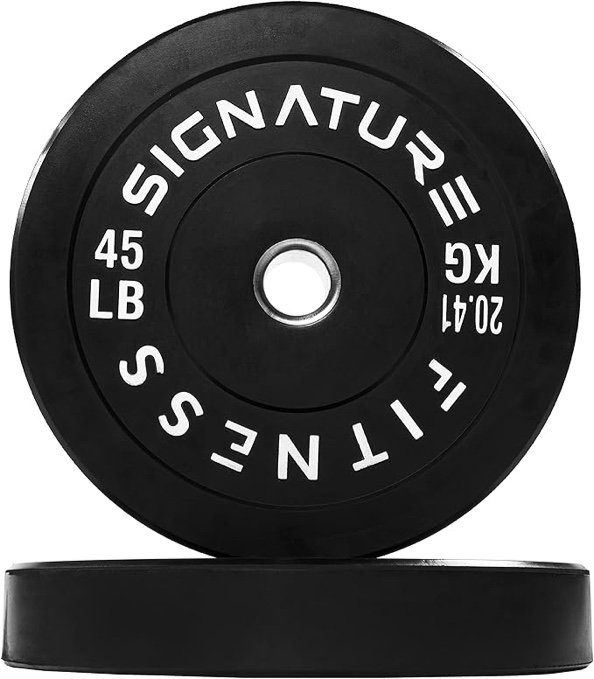 fitvids signature fitness barbell plate 45lb